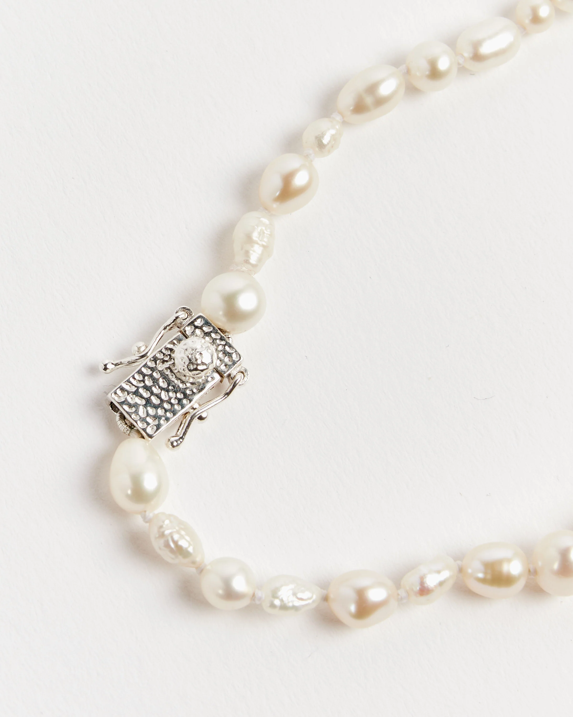 Antique Pearl Bracelet in Sterling Silver - Image 3