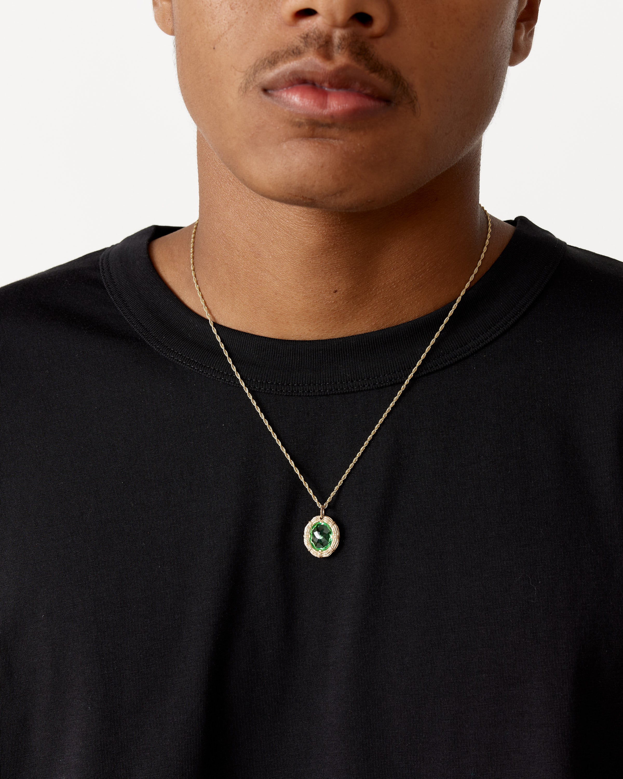 Bound Willow Pendant in Green / Gold - Image 2