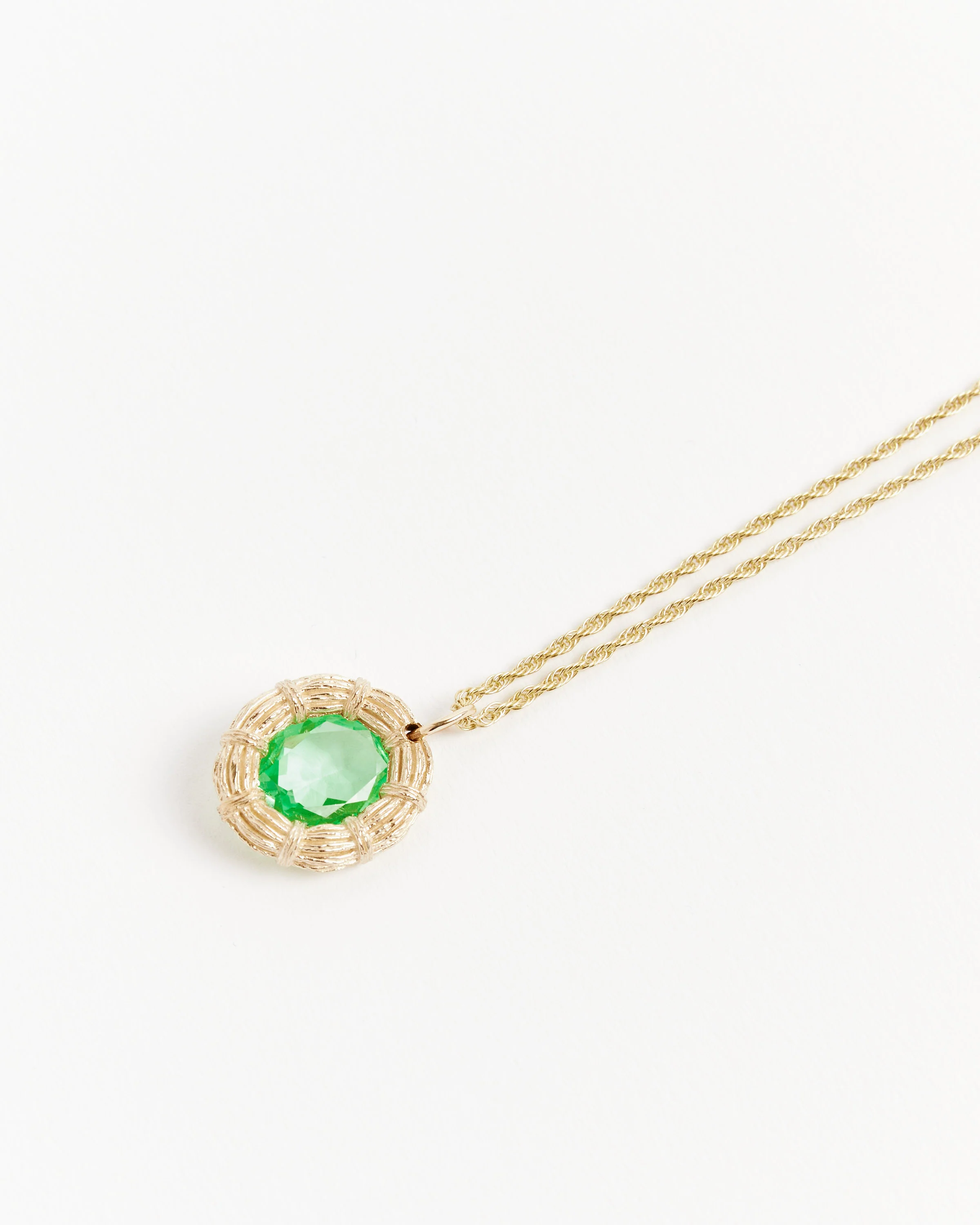 Bound Willow Pendant in Green / Gold - Image 3