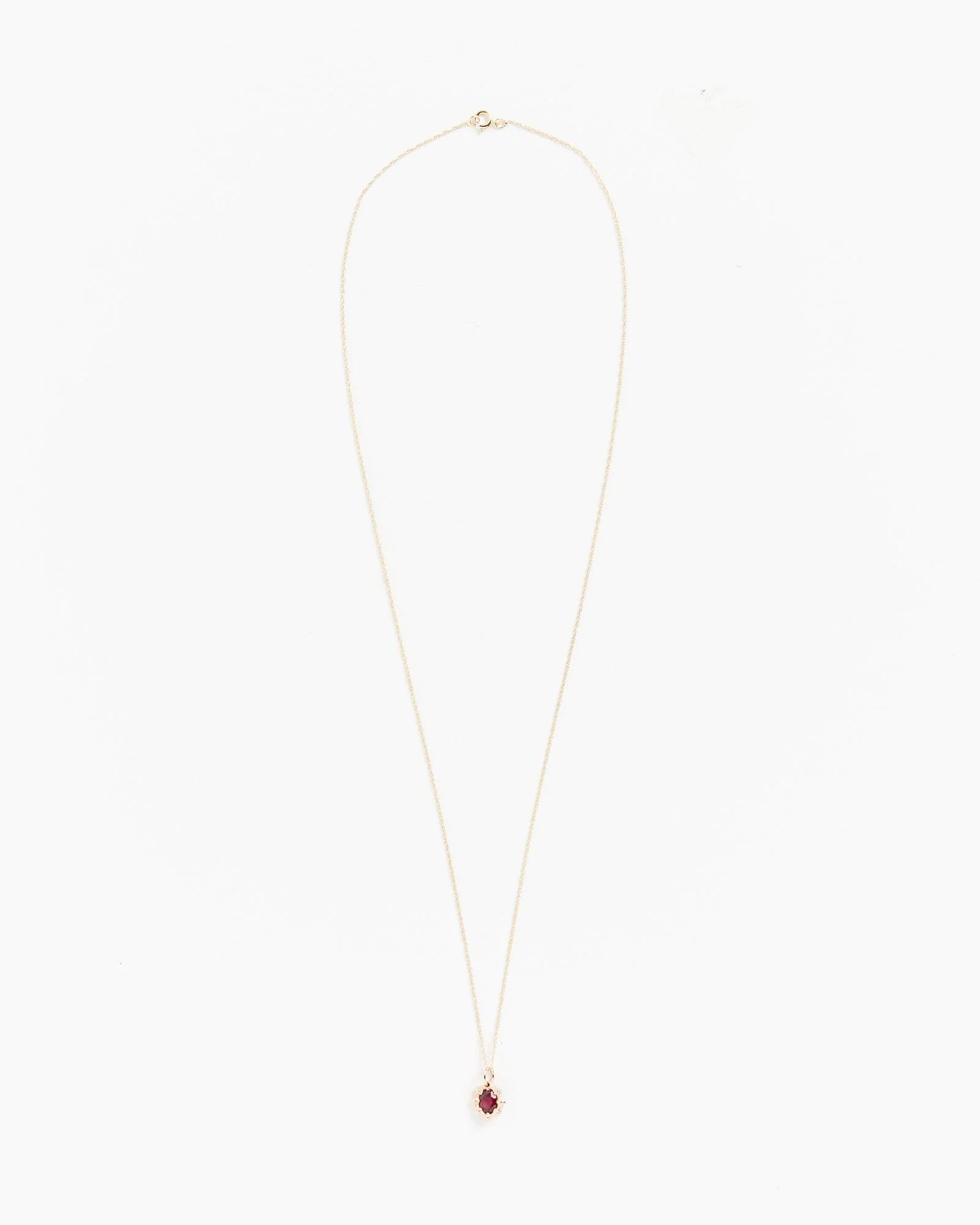 Mini Bamboo Pendant in Gold/Red