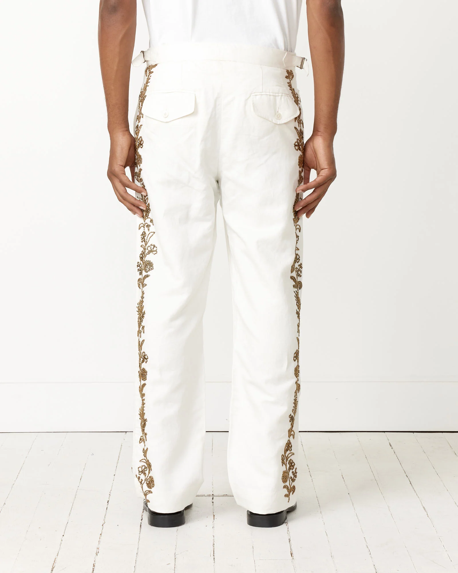 Beaded Wheat Flower Trouser - Image 3