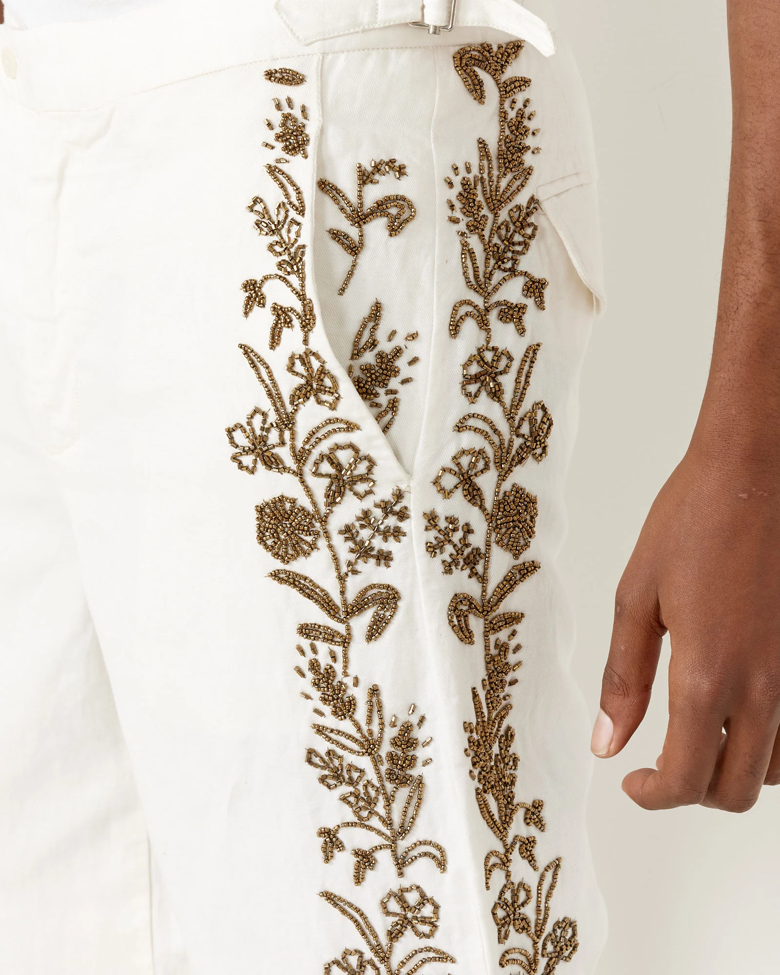 Beaded Wheat Flower Trouser - Image 4