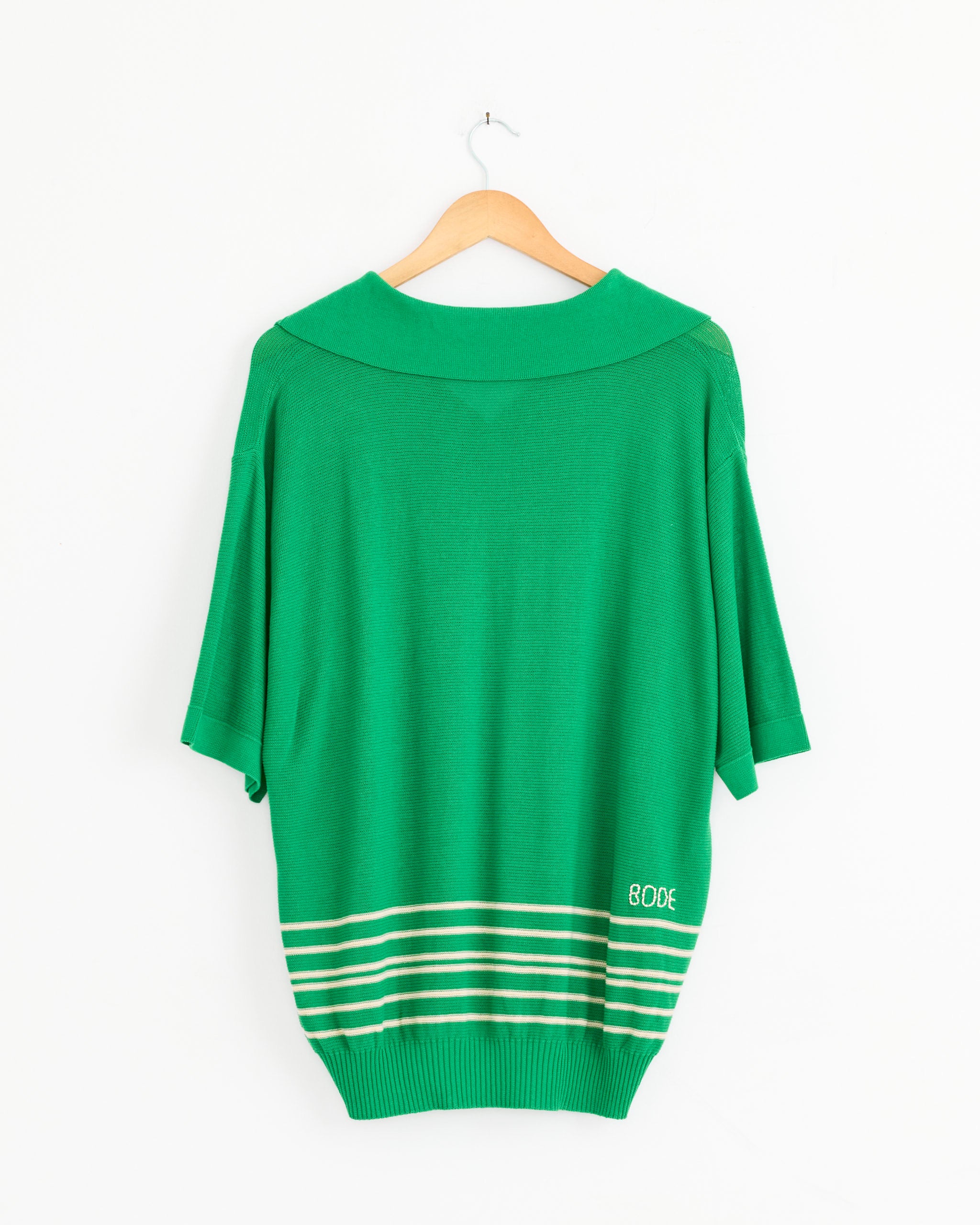 Bentgrass Boxy Polo in Green - Image 3
