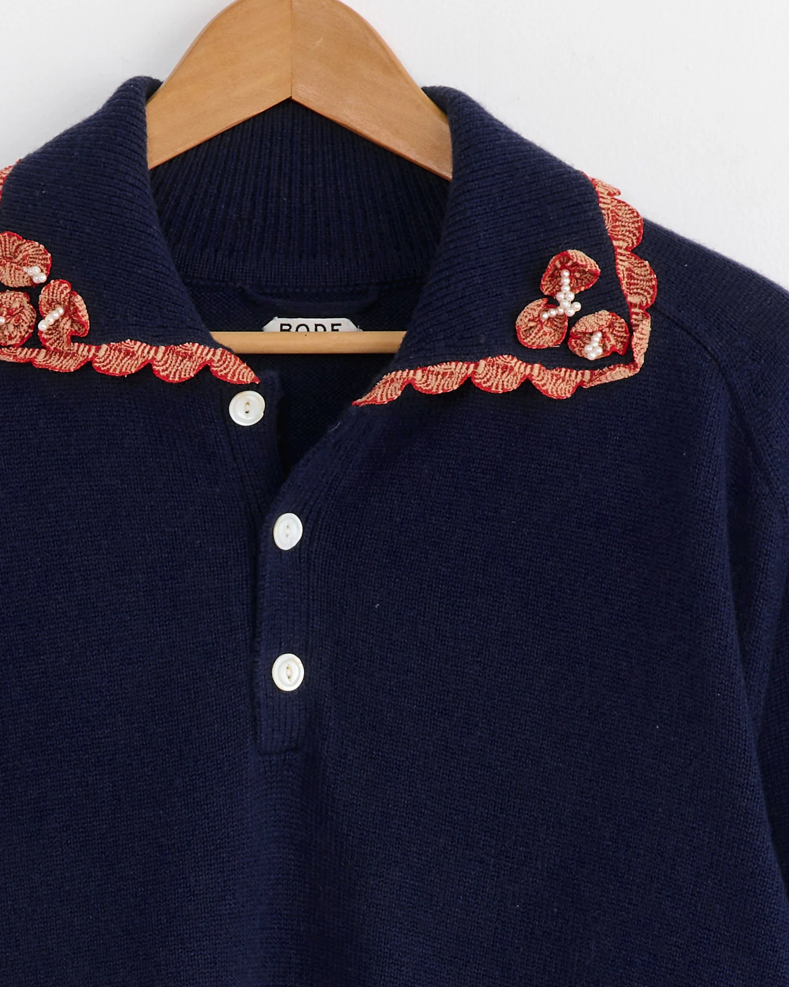 Rookie Polo Knit in Navy - Image 2