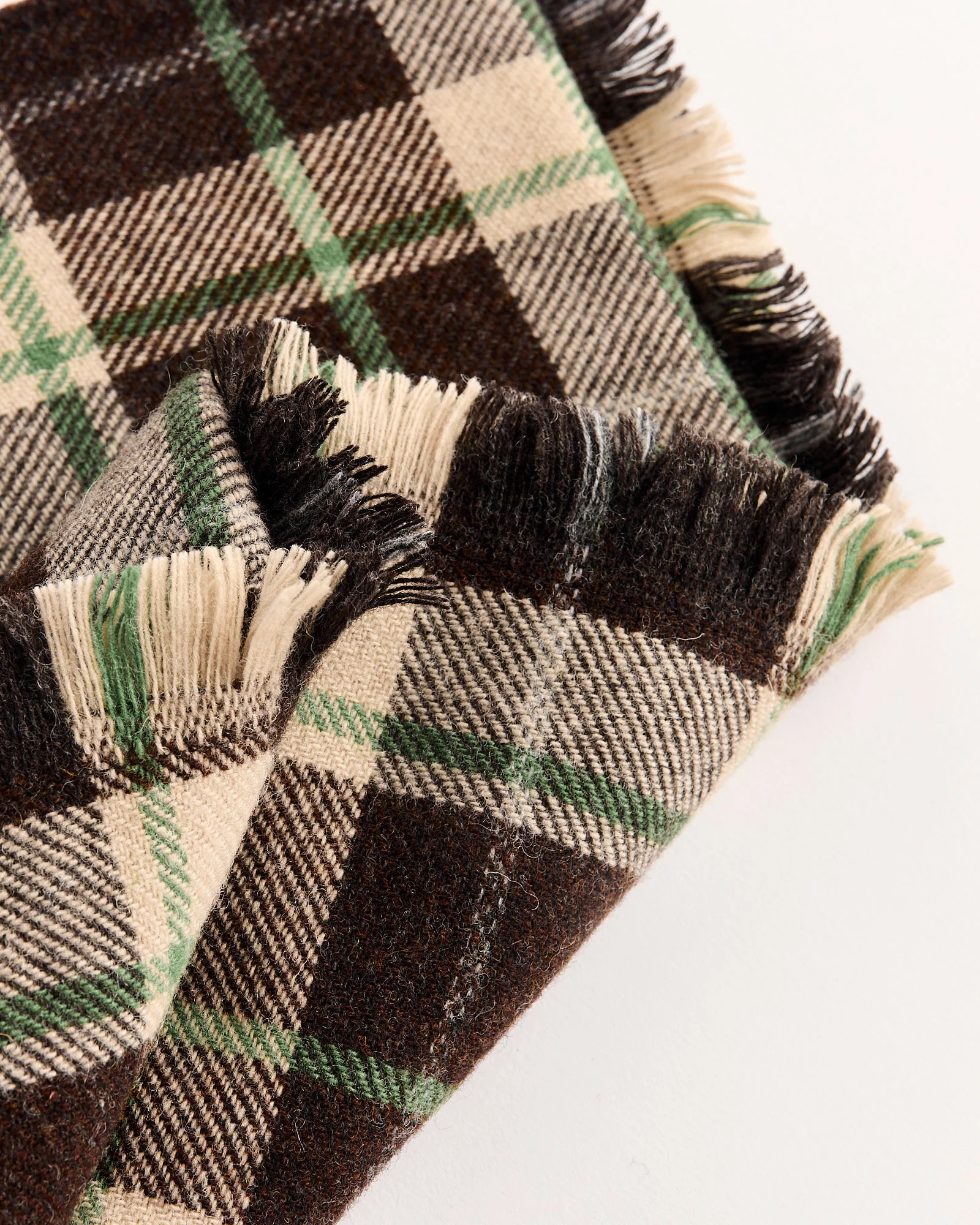 Bode Woodcrest Scarf in Brown/Green - Image 2