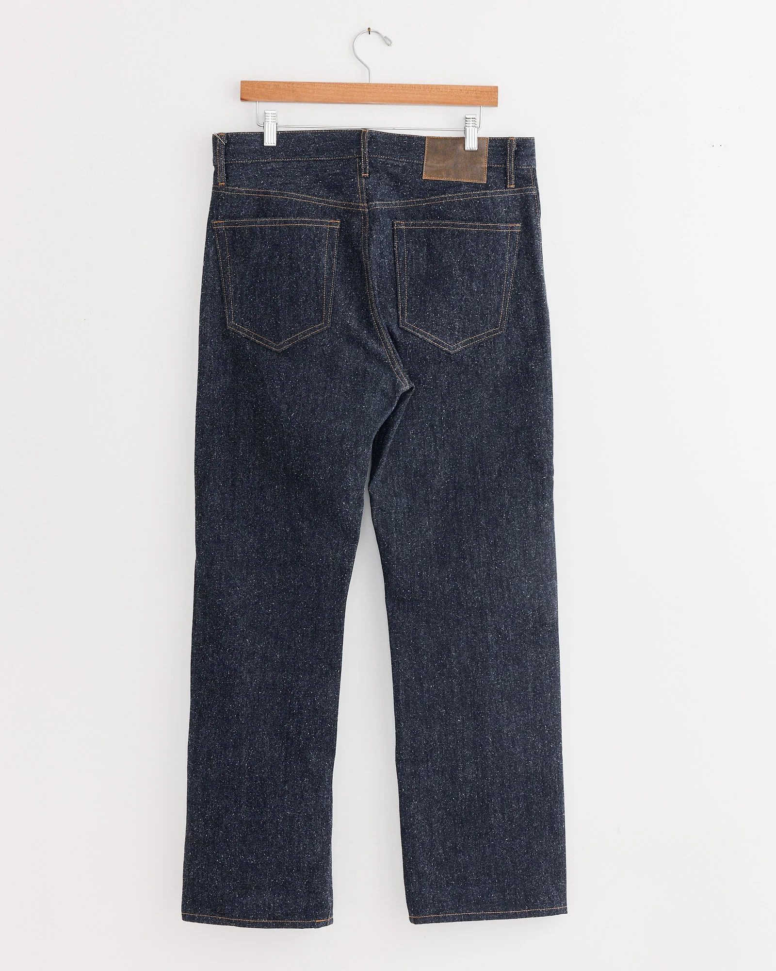 Cotton Silk Denim Pant in Blue - Image 4
