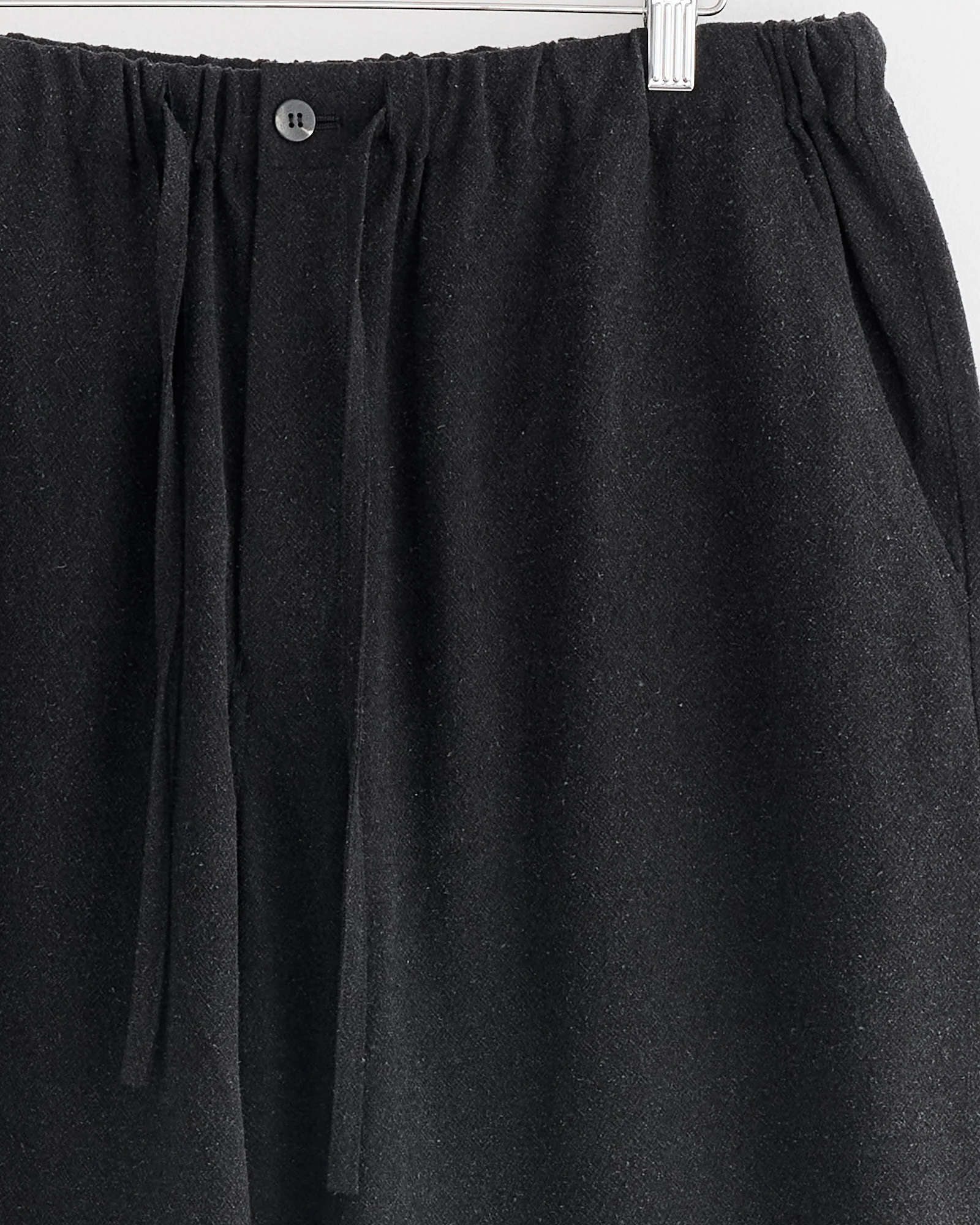 Silk Wool Pant in Black - Image 2