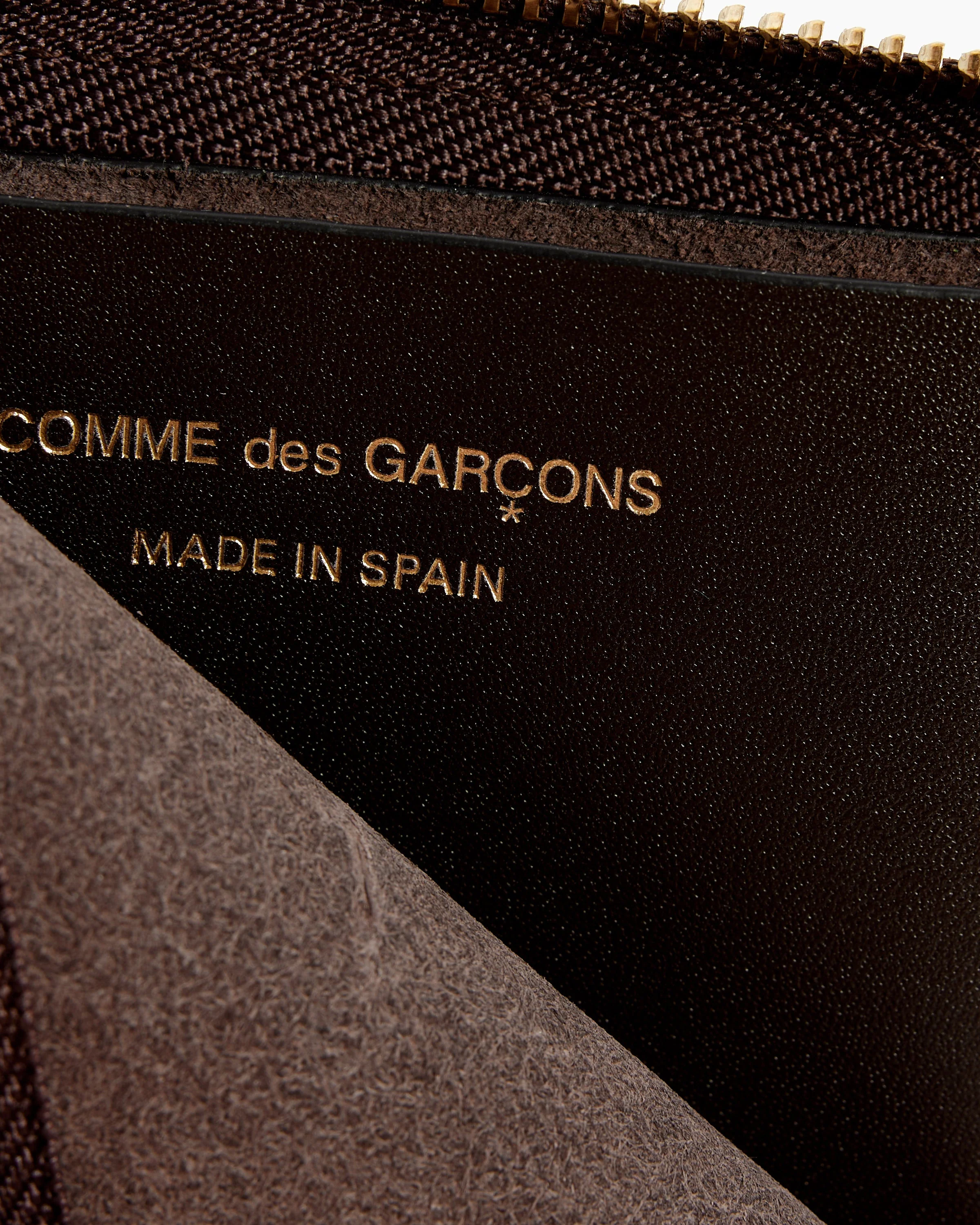 Classic Half Zip Wallet in Brown - Image 2