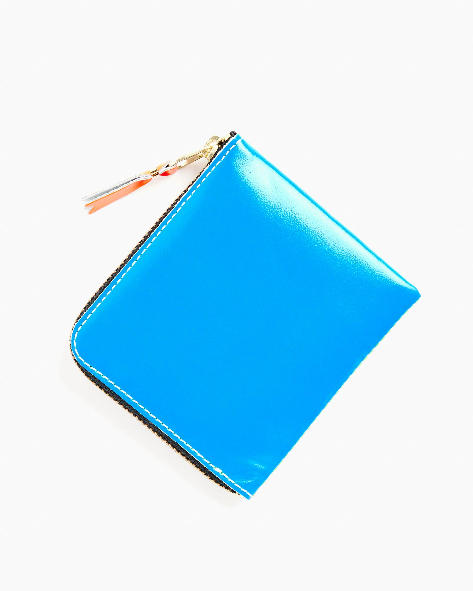 Super Fluo Half Zip Wallet in Blue/Green - Image 2