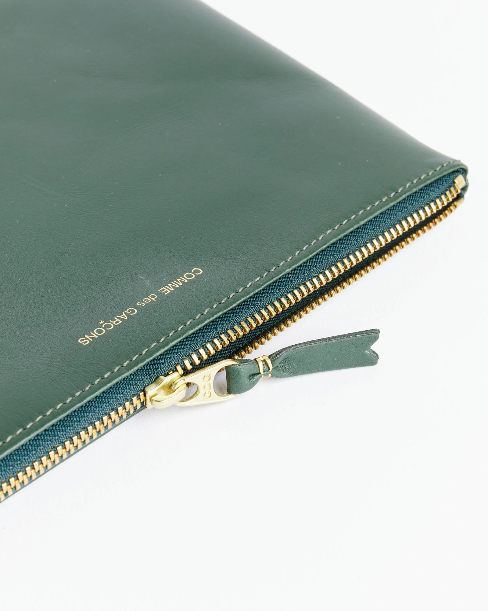 Classic Zip Pouch in Bottle Green - Image 2