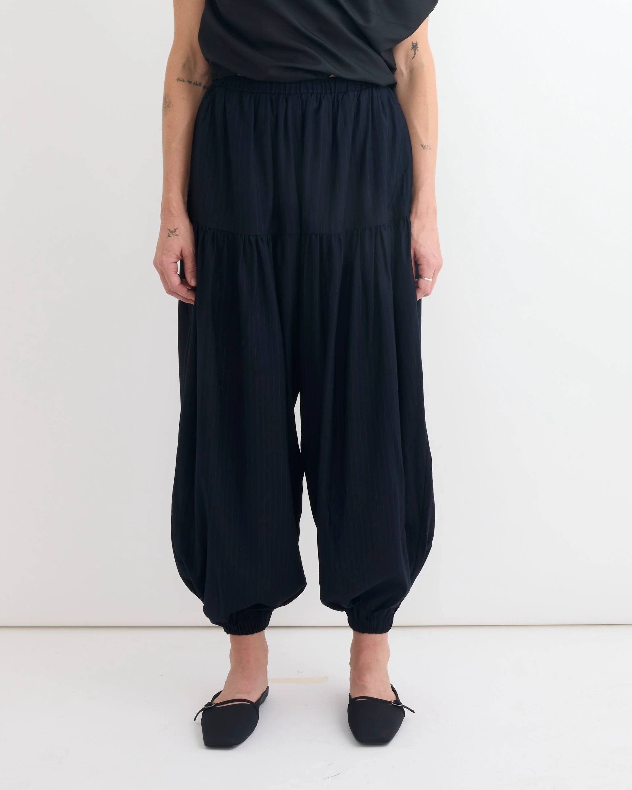 Rain Jogger in Pinstripe