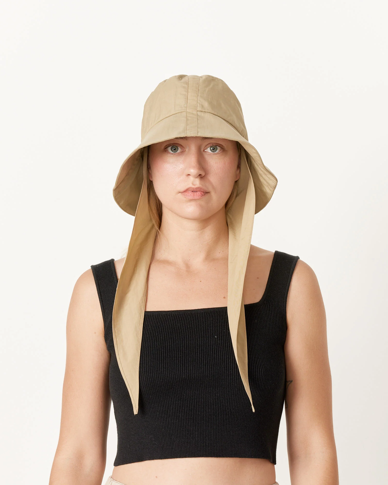 Swim Bucket Hat in Beige - Image 2