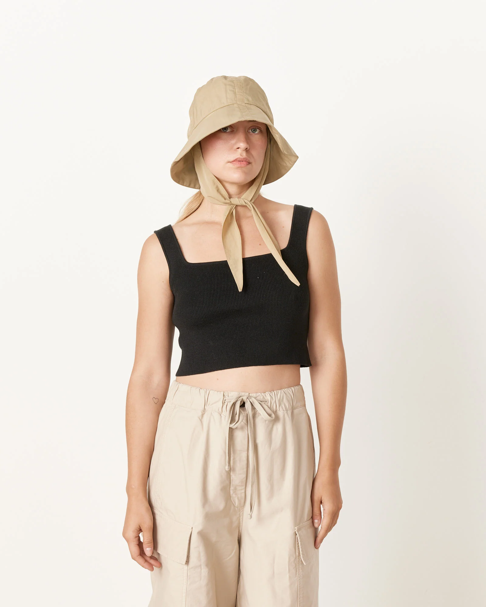 Swim Bucket Hat in Beige - Image 7