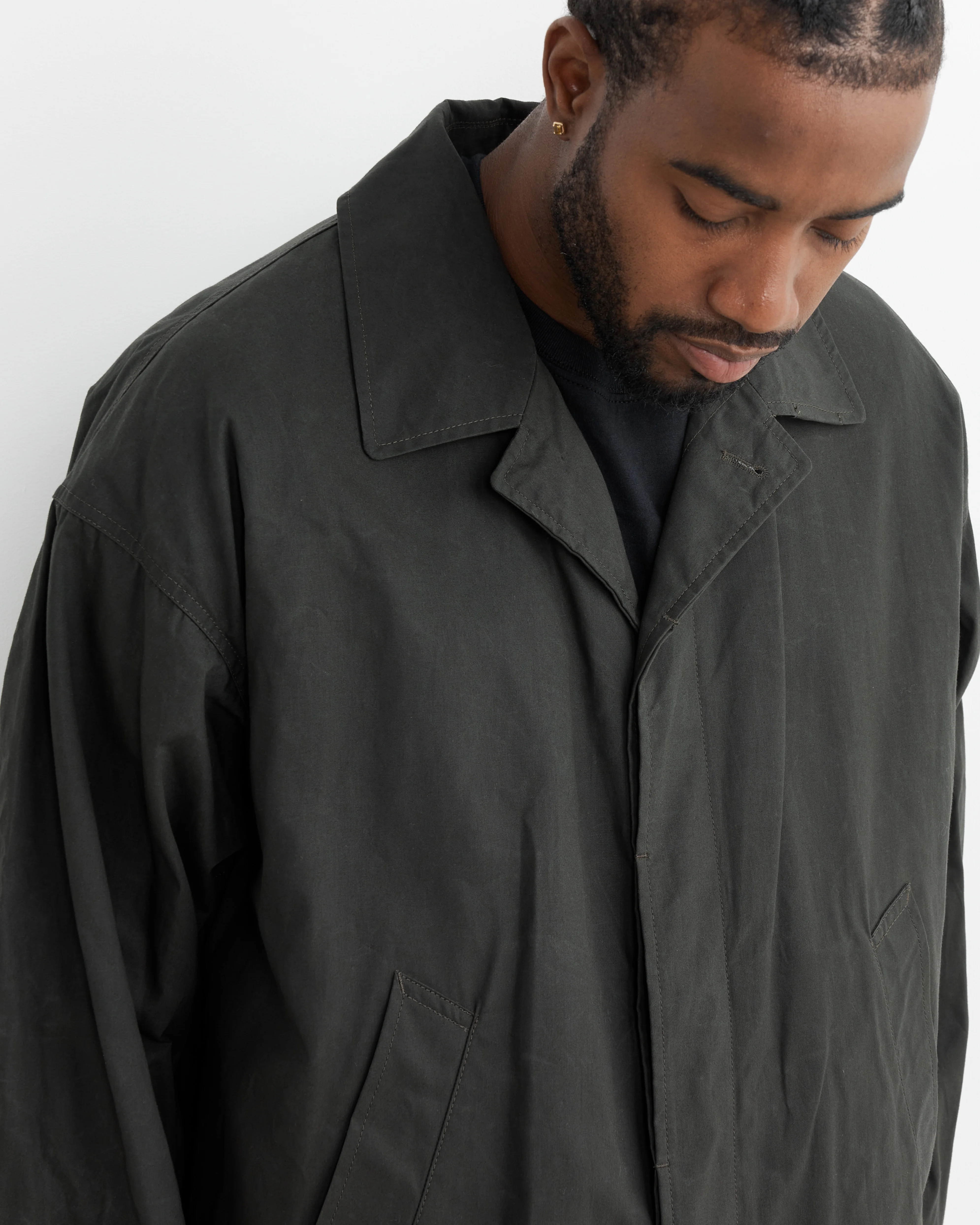 Oiled Coat in Khaki - Image 4