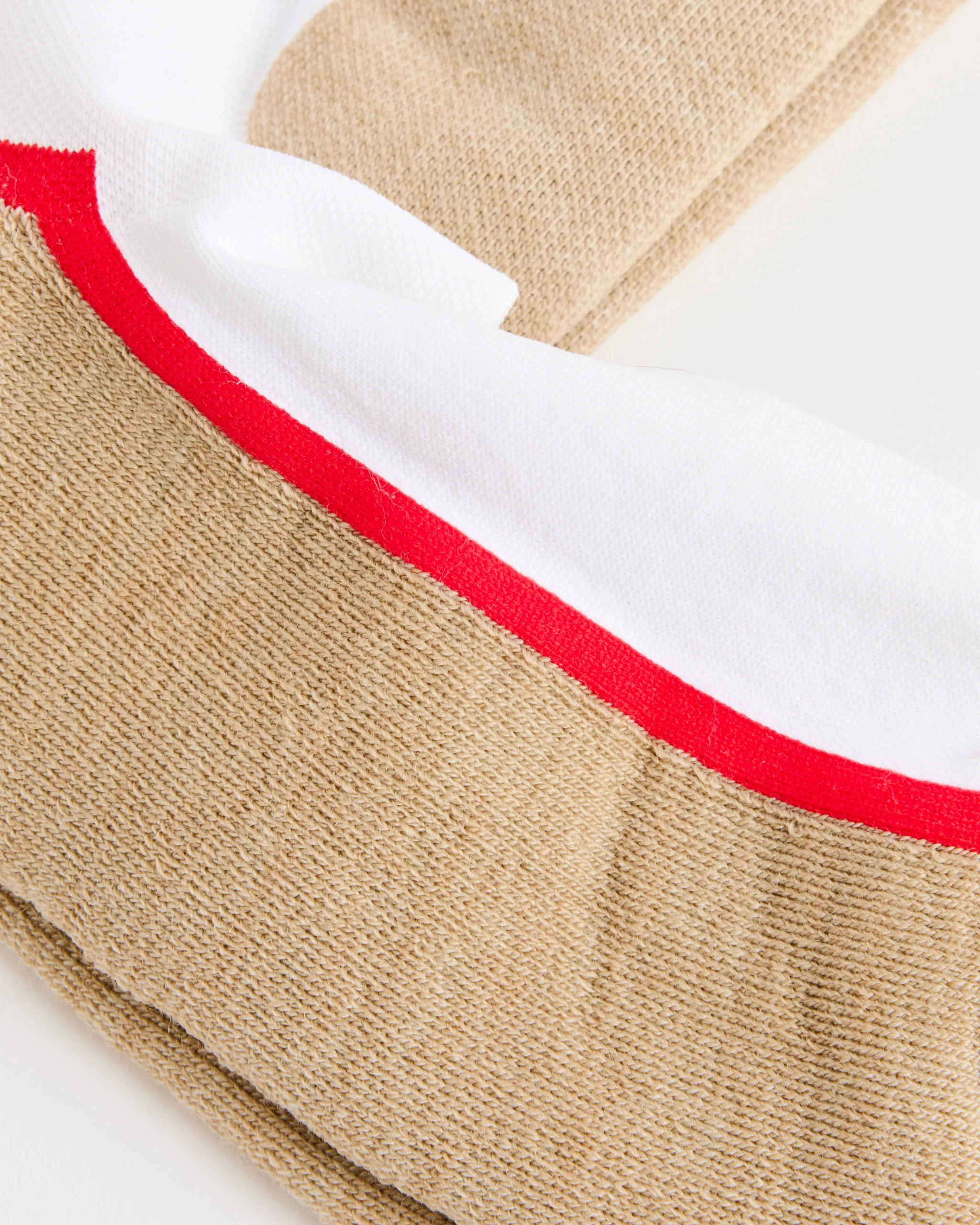The Ski Socks in Camel/Flame Trim - Image 2