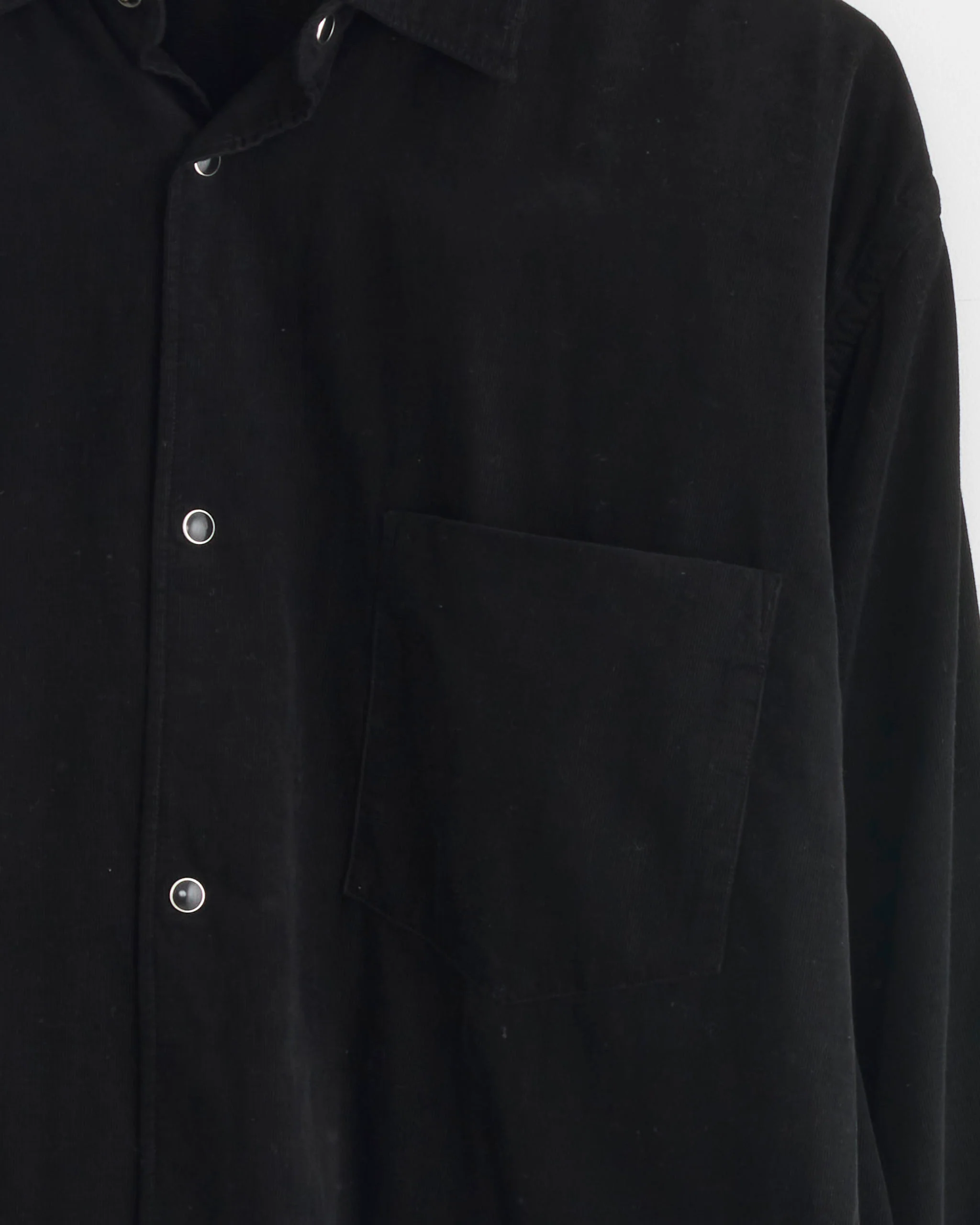 Corduroy Shirt in Black - Image 2