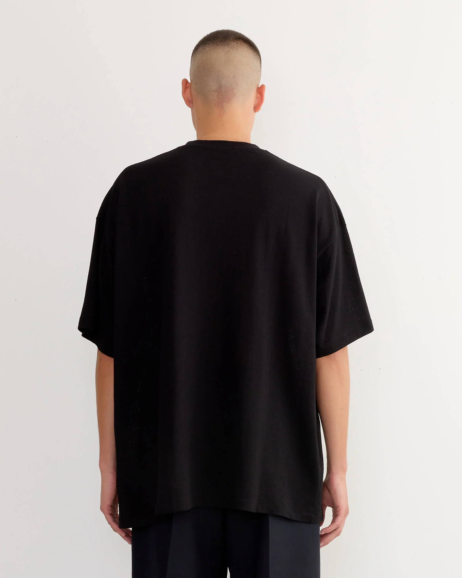 Mesh T-Shirt in Black - Image 3
