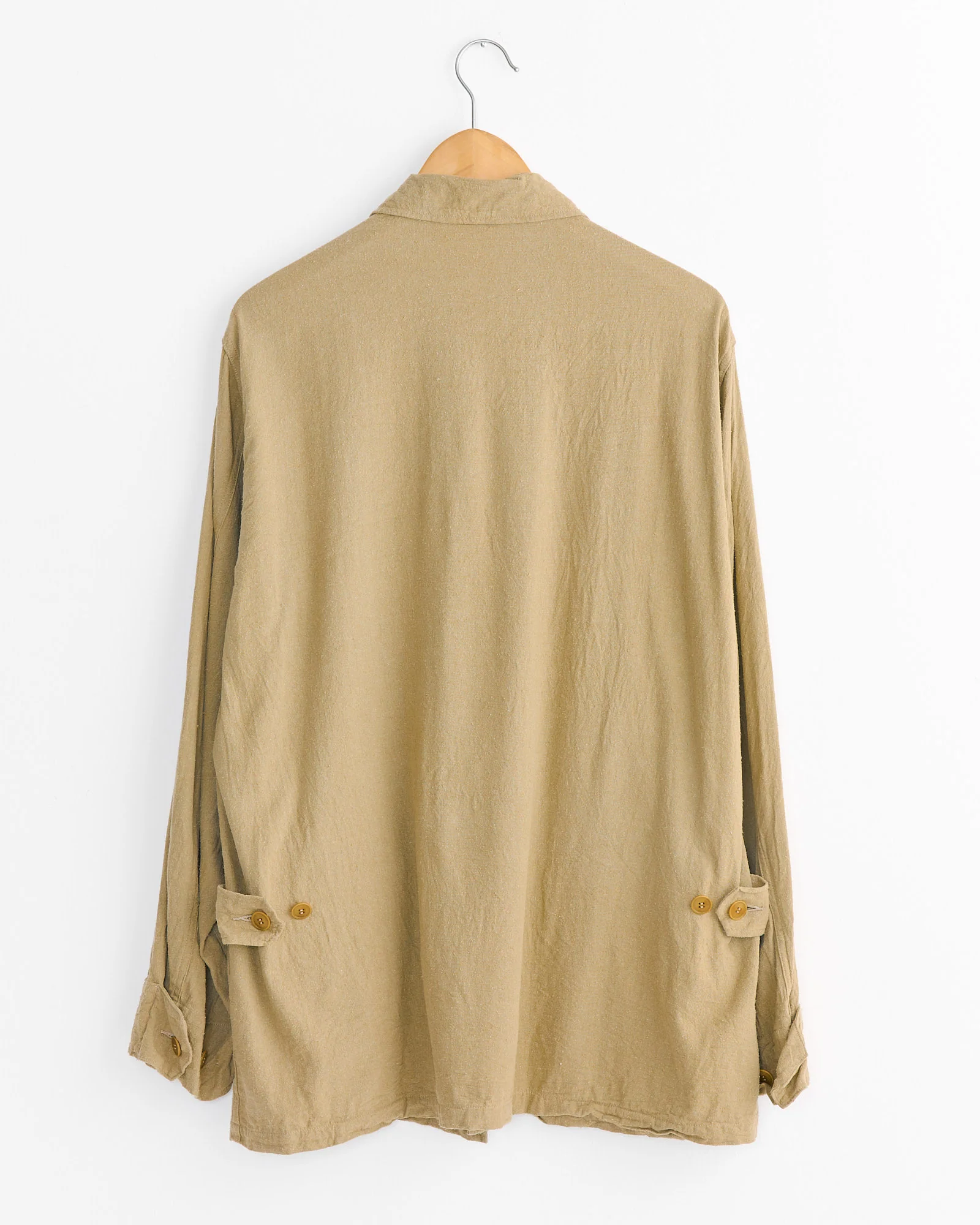 Raw Silk B.D.U. Jacket in Khaki - Image 2