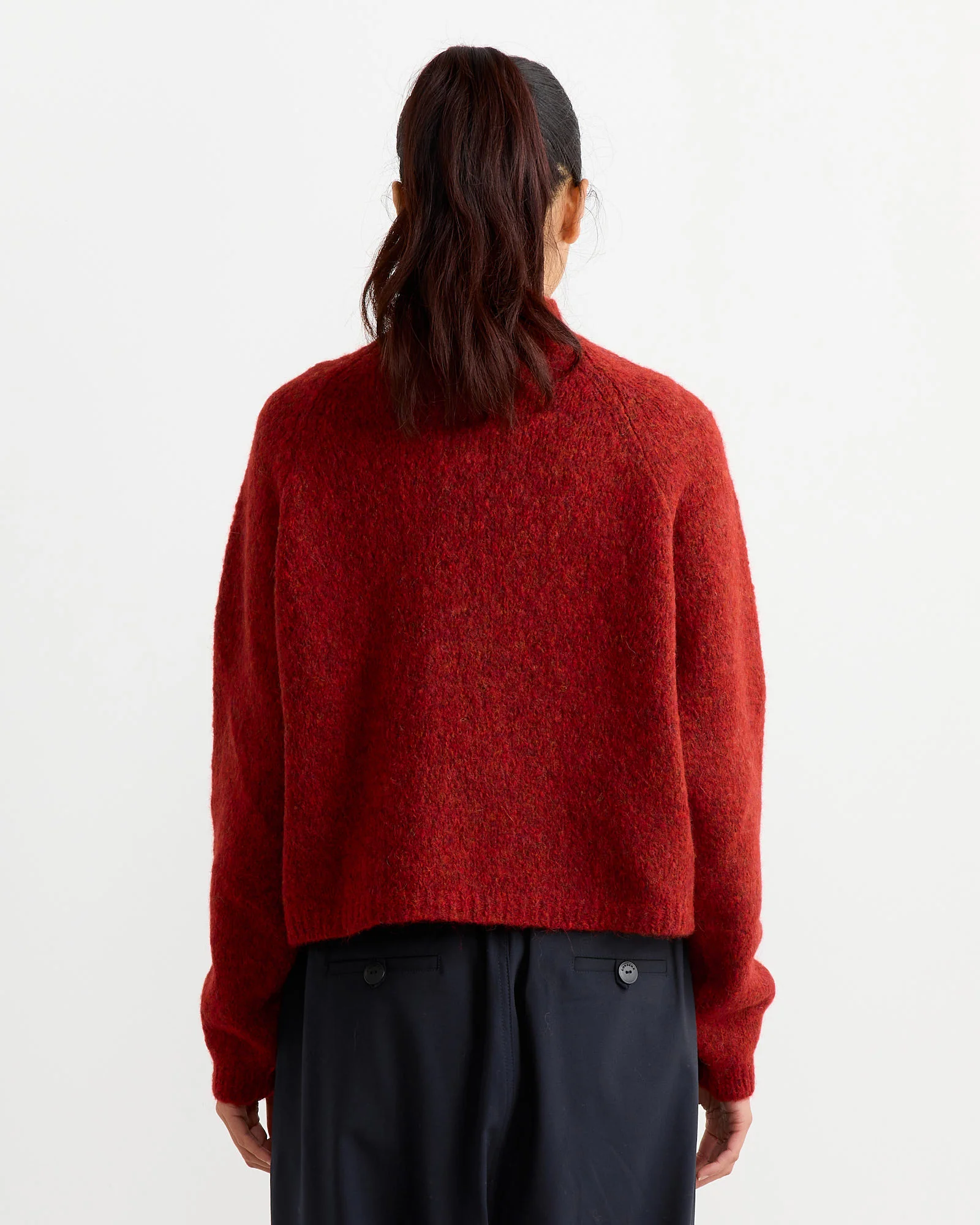 Baby Alpaca Sweater in Dhalia - Image 5