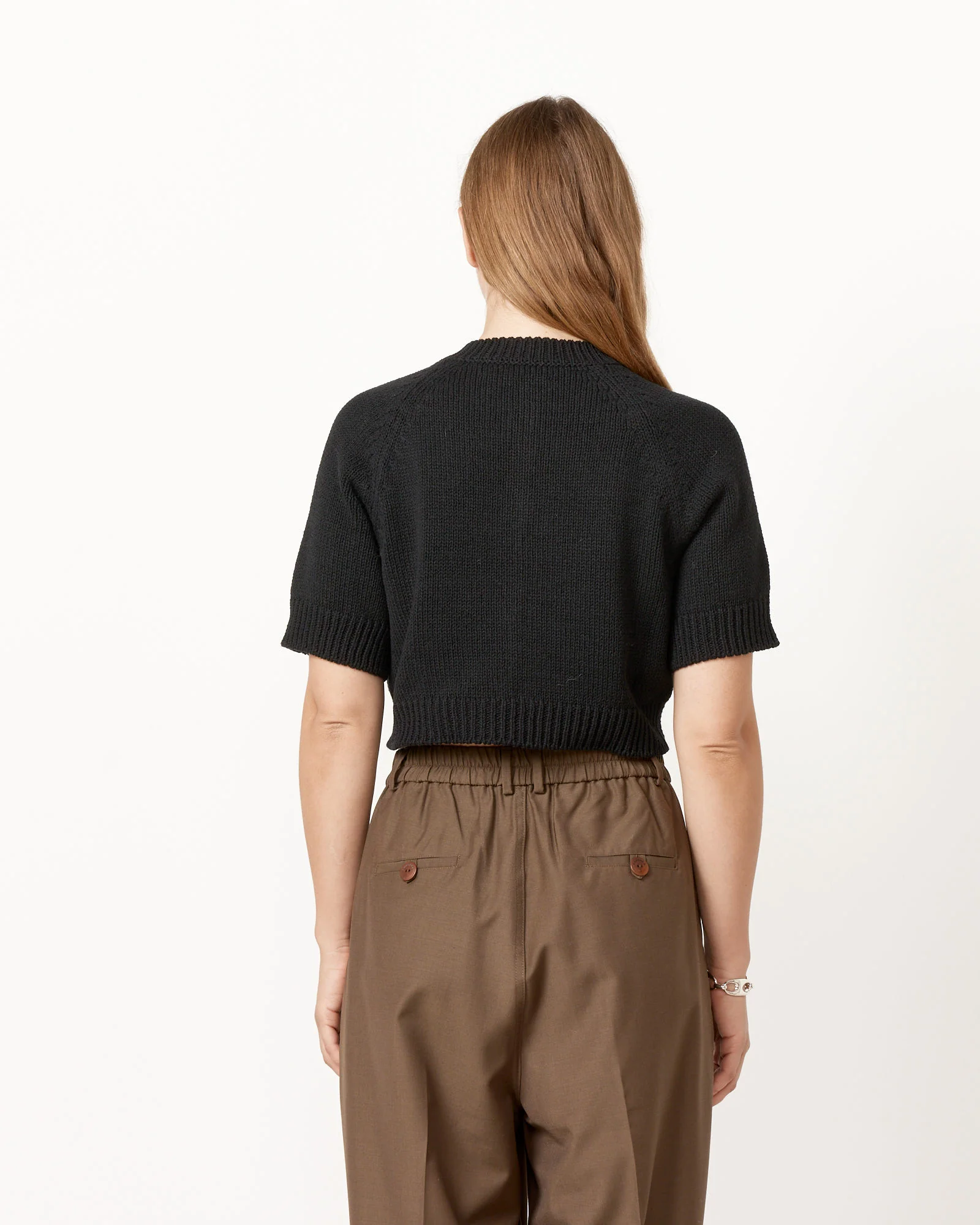 Buttoned Top in Black - Image 5
