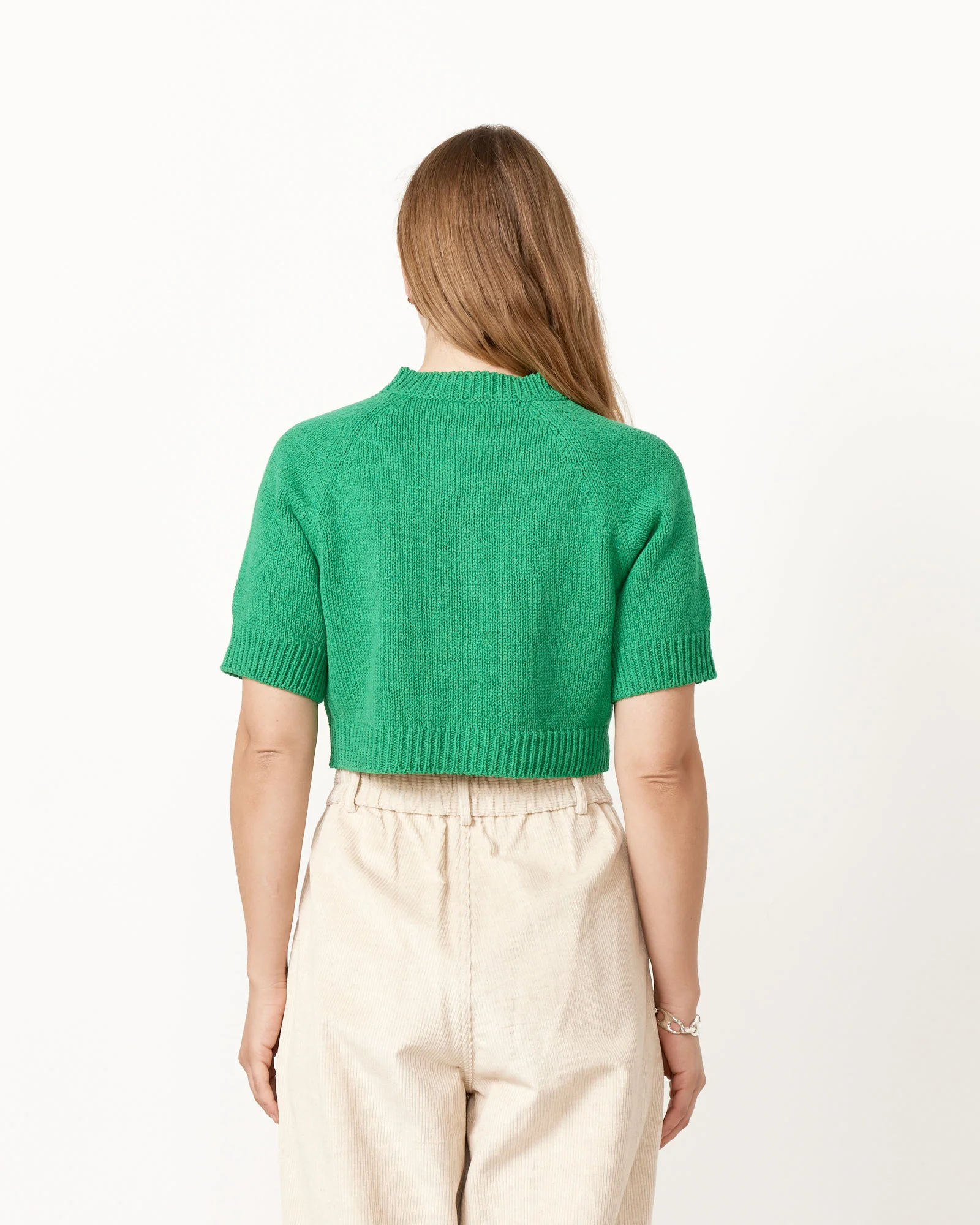 Buttoned Top in Green - Image 5