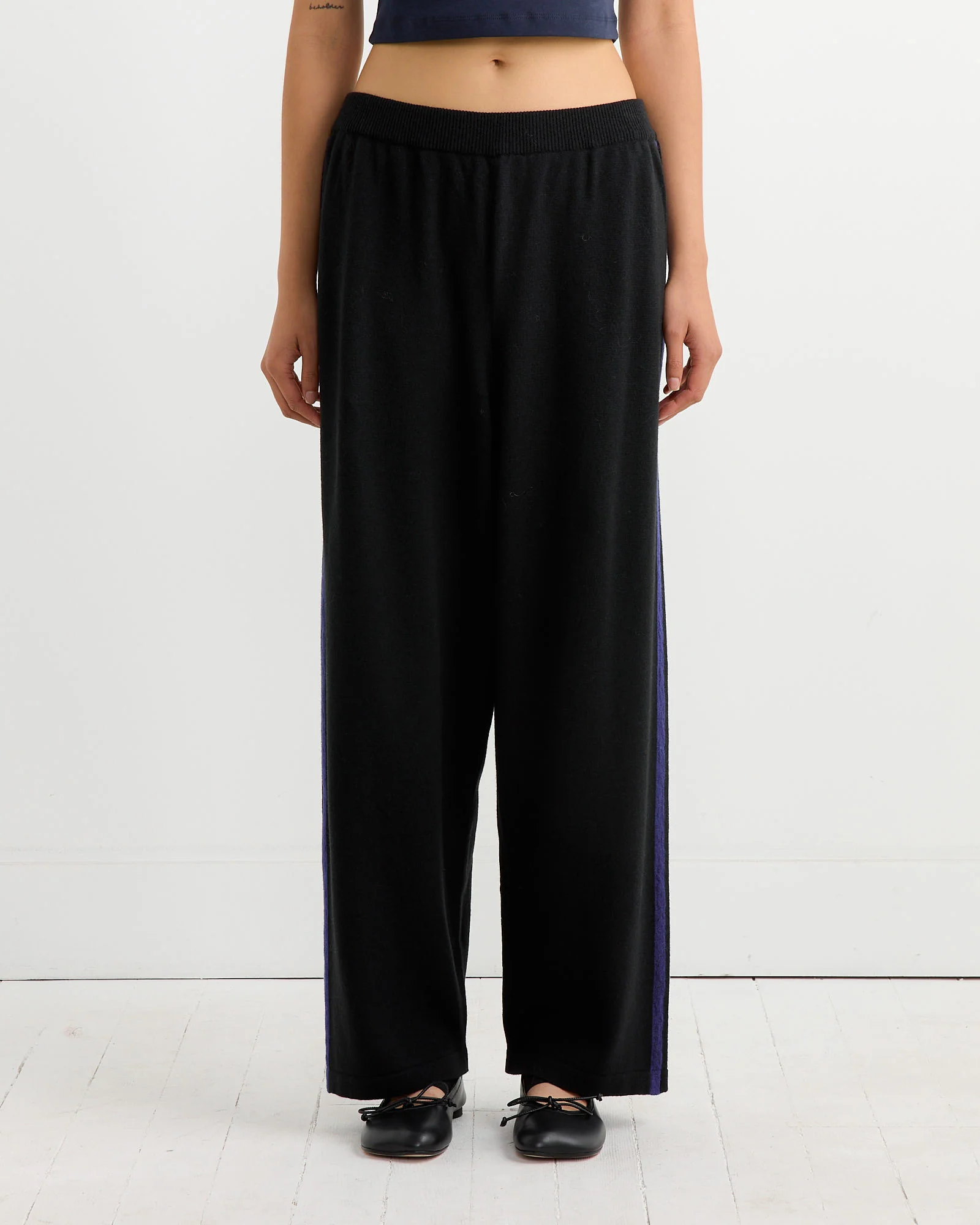 Merino Wool Pant in Black
