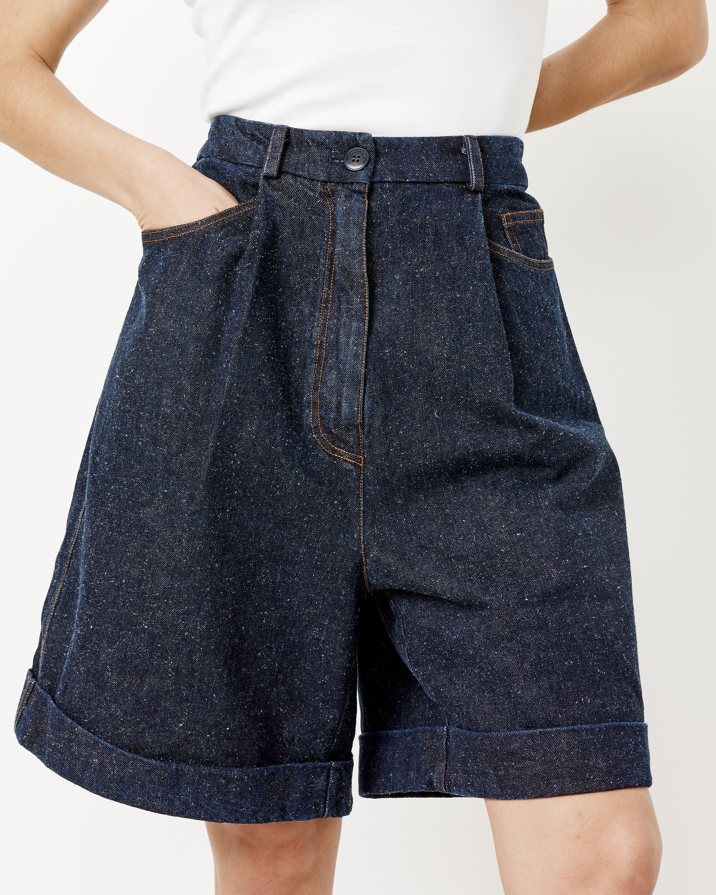 Pleated Bermuda Shorts - Image 3