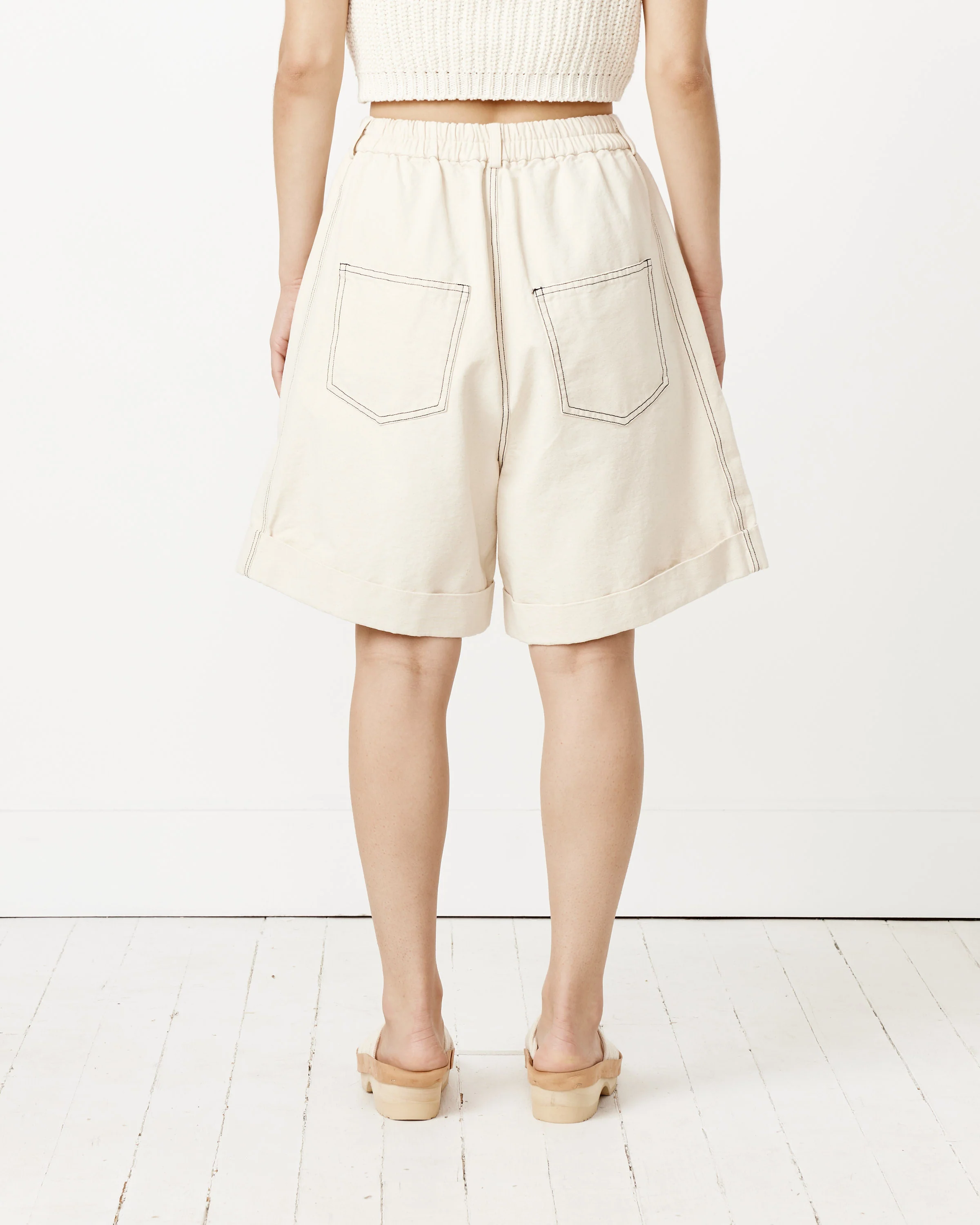 Pleated Bermuda Shorts - Image 6