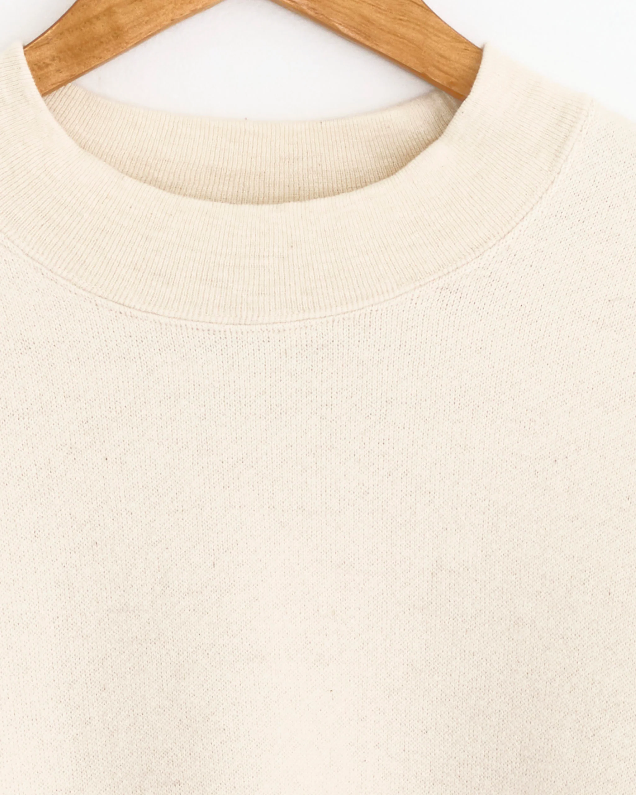 Half Mock Sweatshirt in Undyed - Image 2