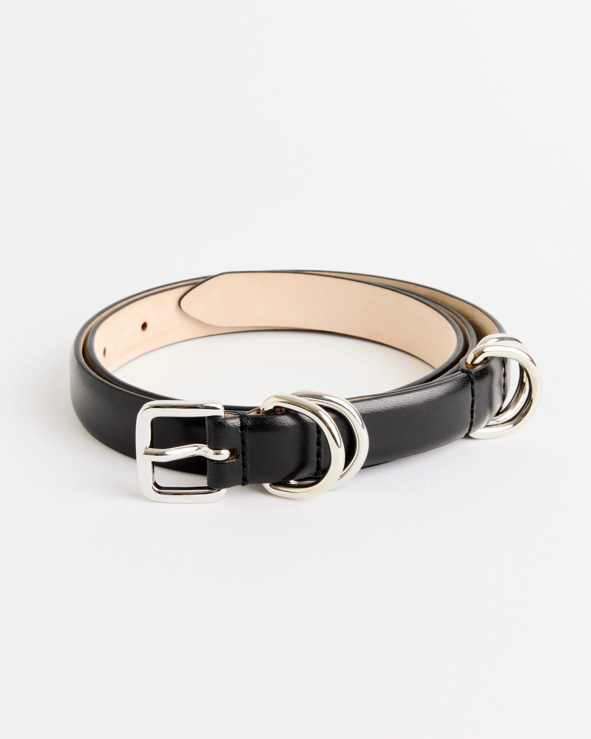Constance Belt in Black/Silver