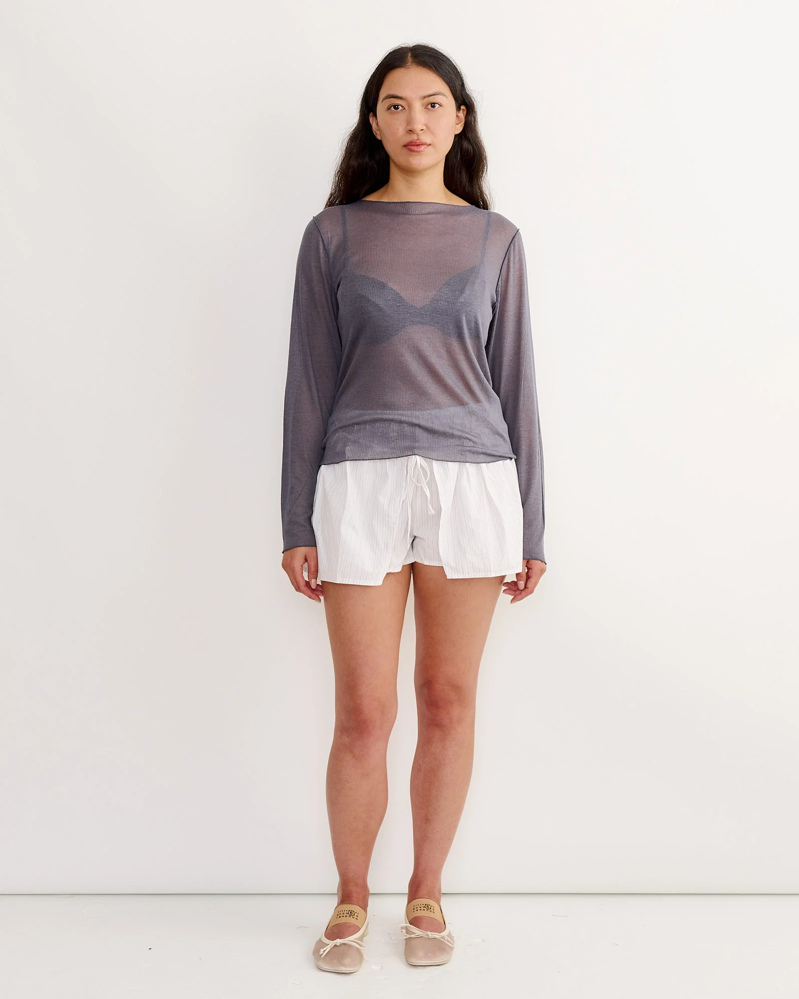 Knit Top in Steel - Image 2
