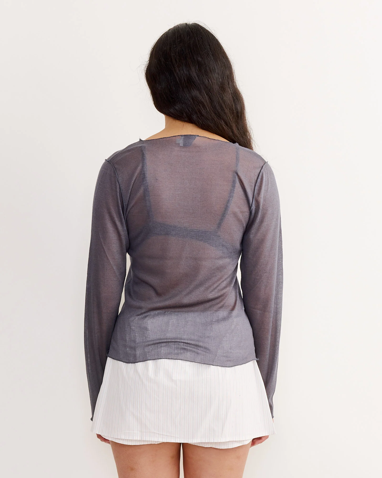 Knit Top in Steel - Image 3