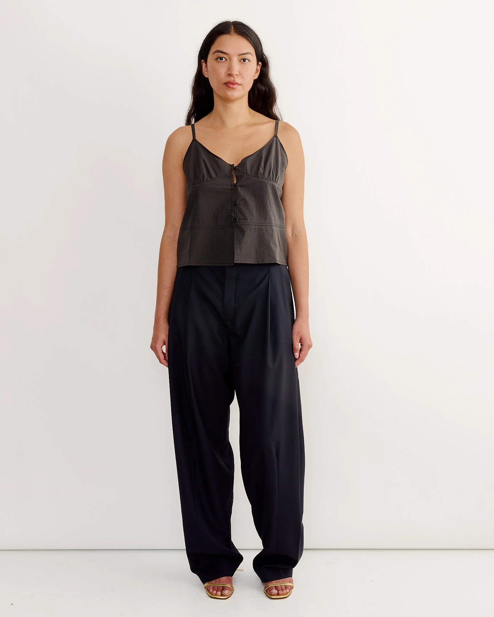 Seam Top in Black Stripe - Image 2