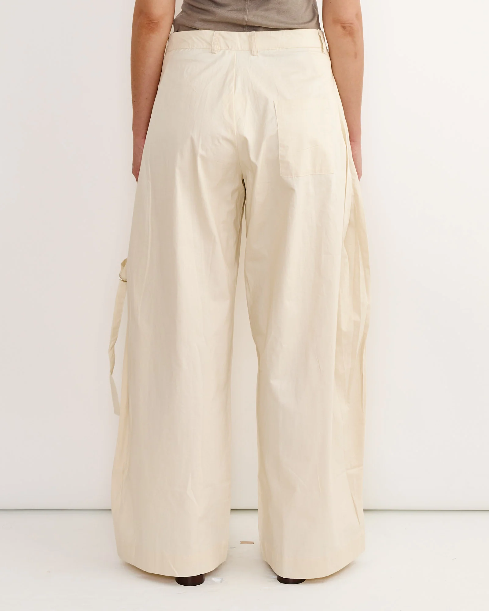 Tab Pant in Off White - Image 3