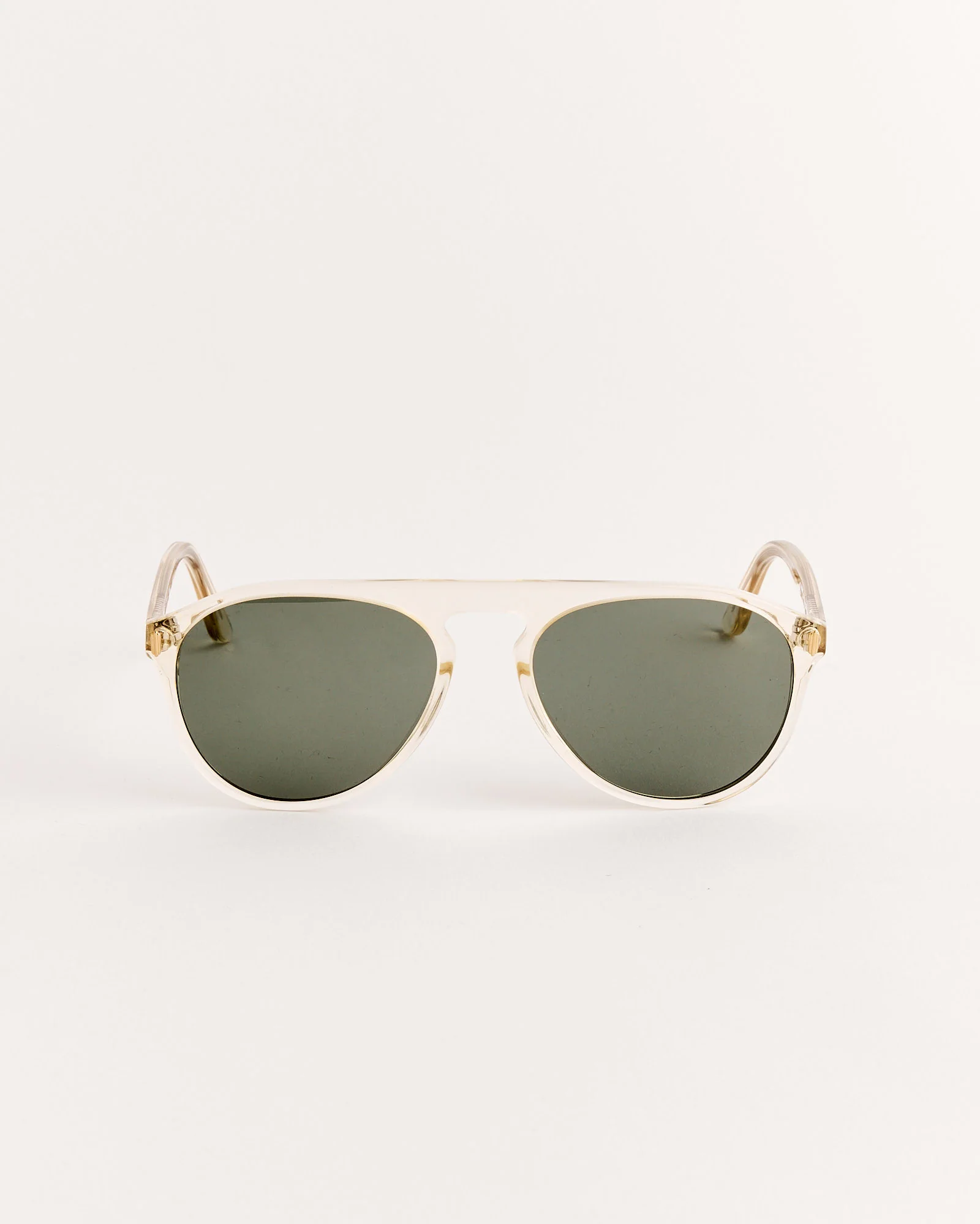 F-36 Polarized Mineral Glass Sunglasses in Champagne