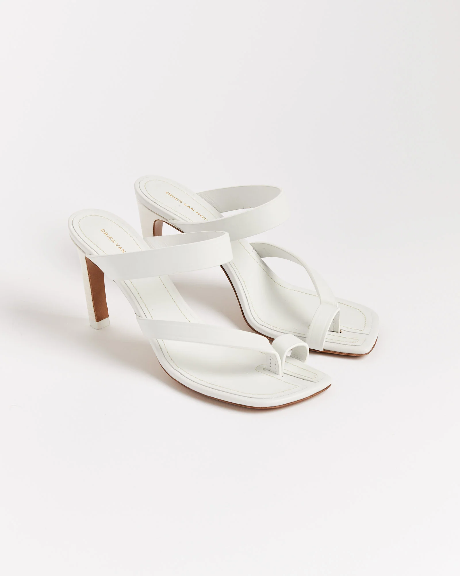 Heeled Sandals in White - Image 3