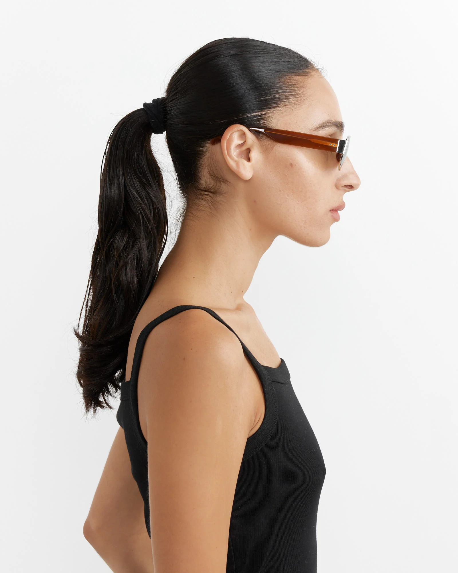 196 Sunglasses in C5 Silver/Brown - Image 4
