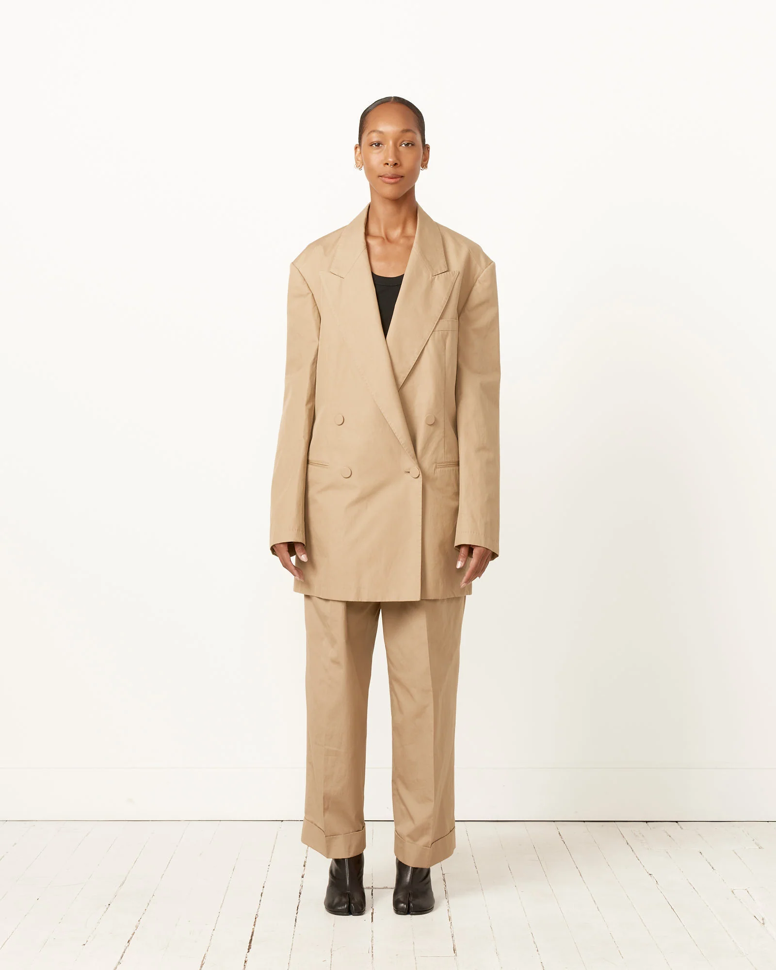 Oversized Blazer in Beige - Image 3