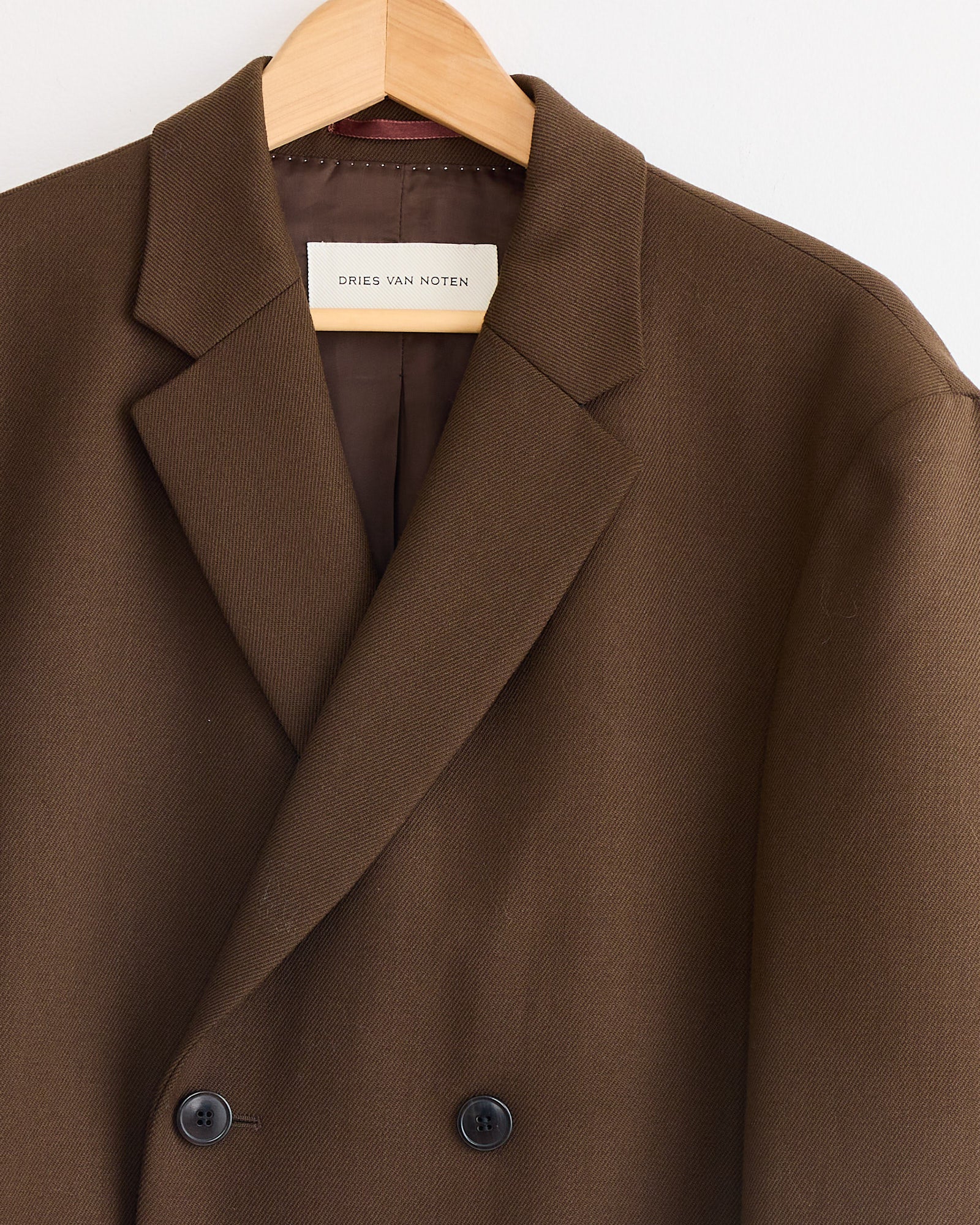 Boxy Wool Blazer in Mud - Image 2