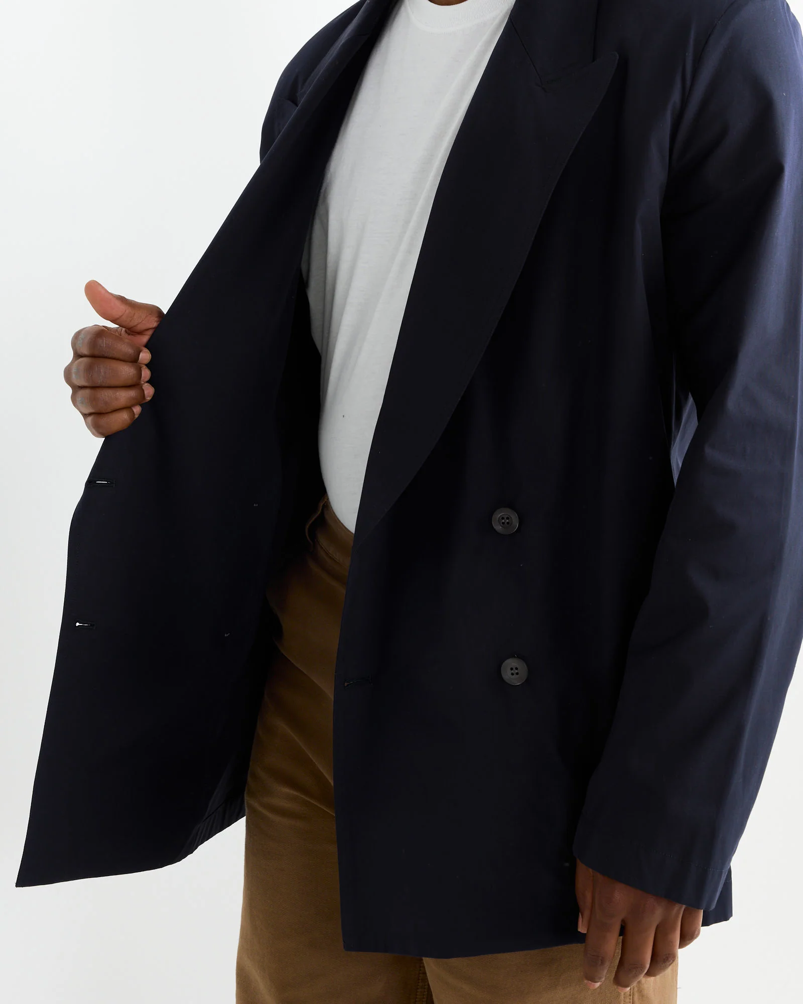 Double-Breasted Shirt in Midnight - Image 4