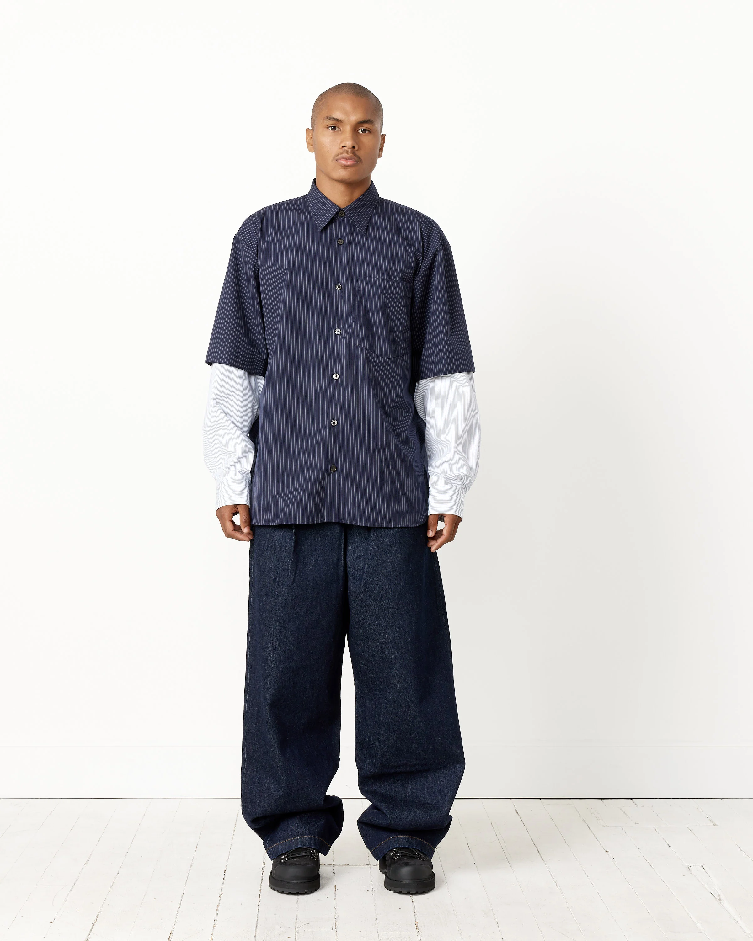 Layered Long Sleeve Shirt - Image 3