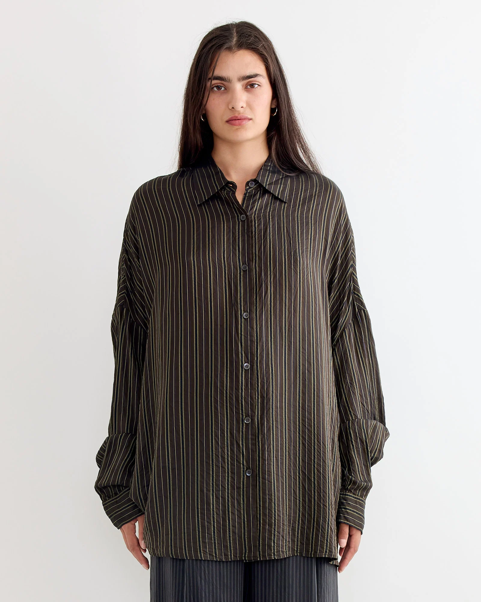 Striped Shirt in Brown