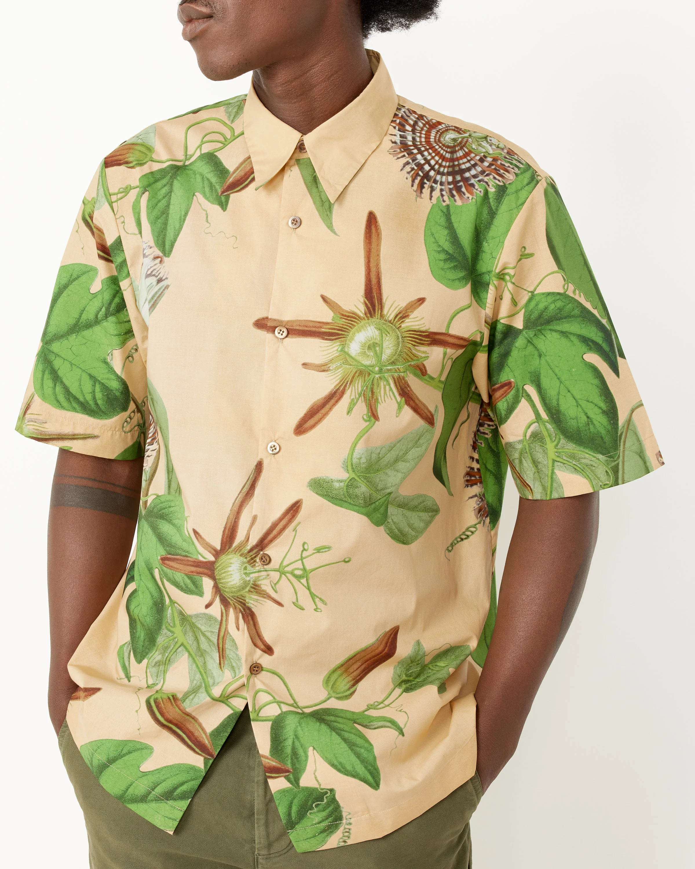 Camel Floral Shirt - Image 4