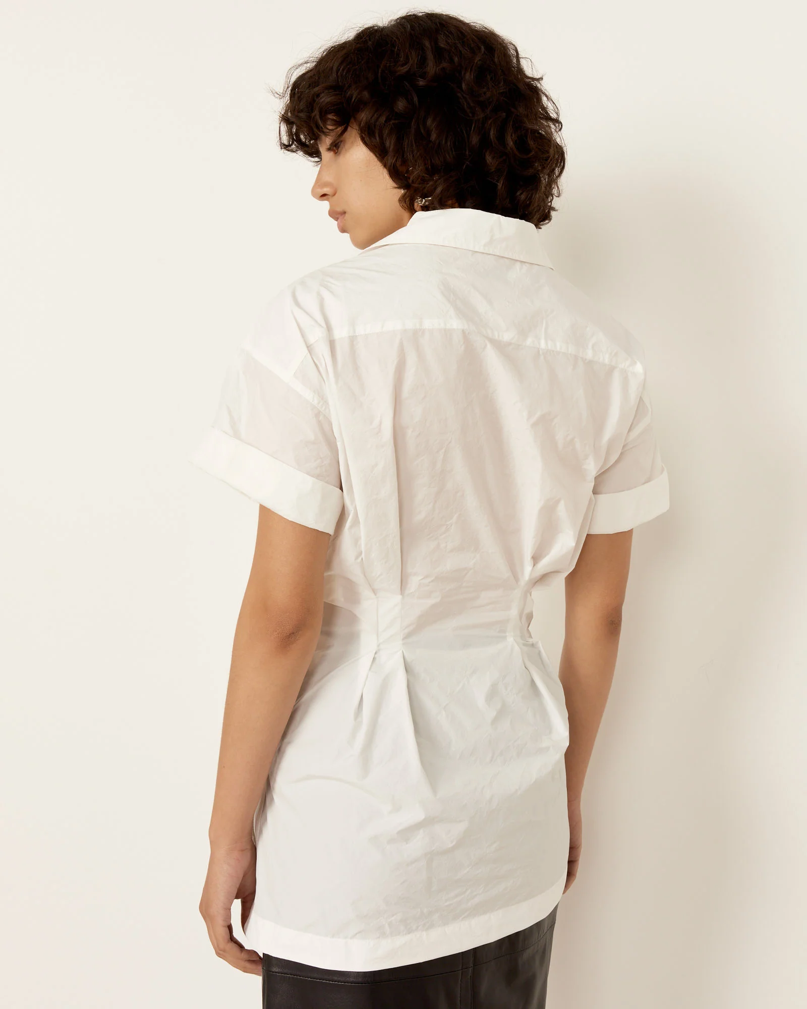 Click Drape Lace Up Shirt - Image 2