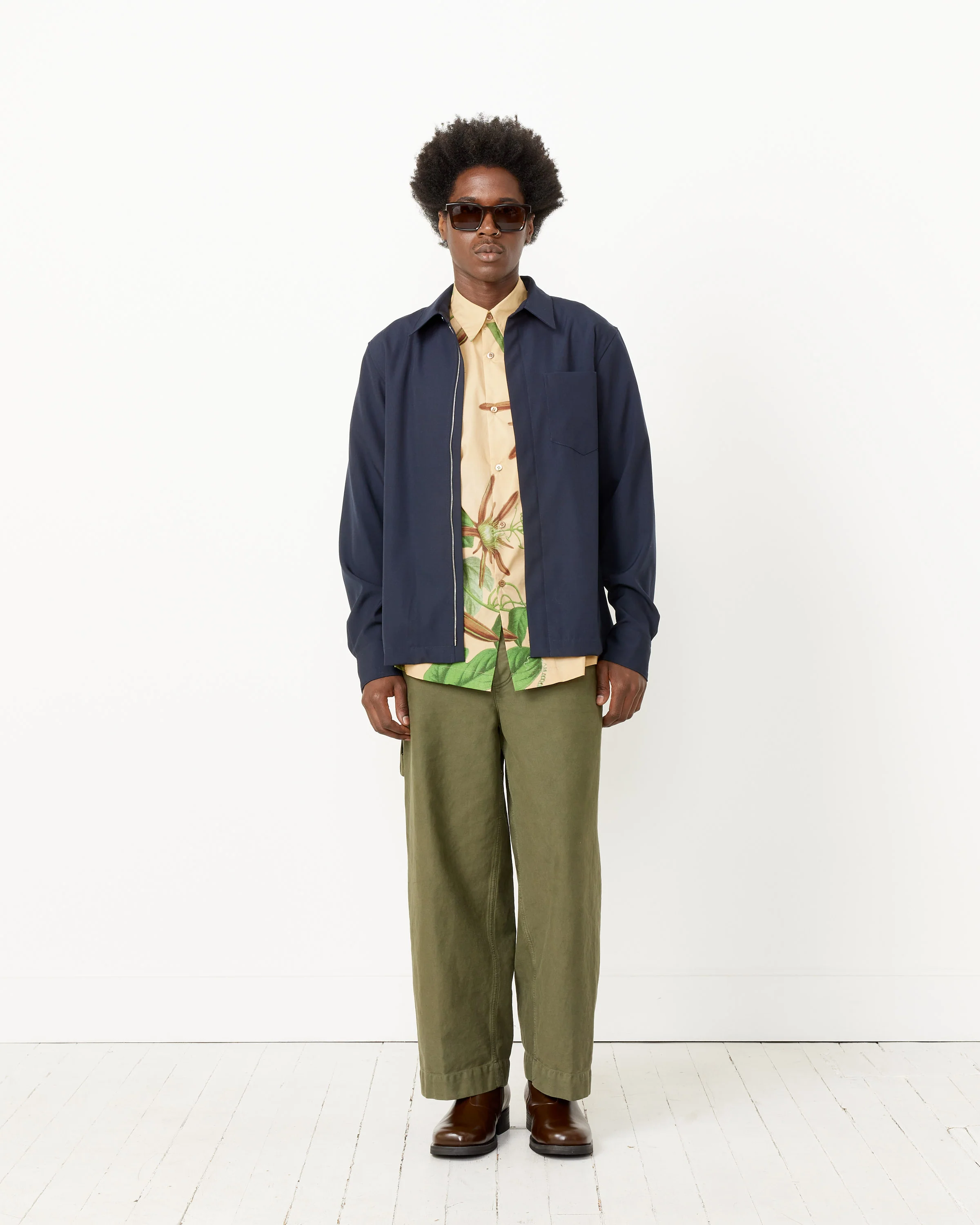 Navy Zip Shirt - Image 3