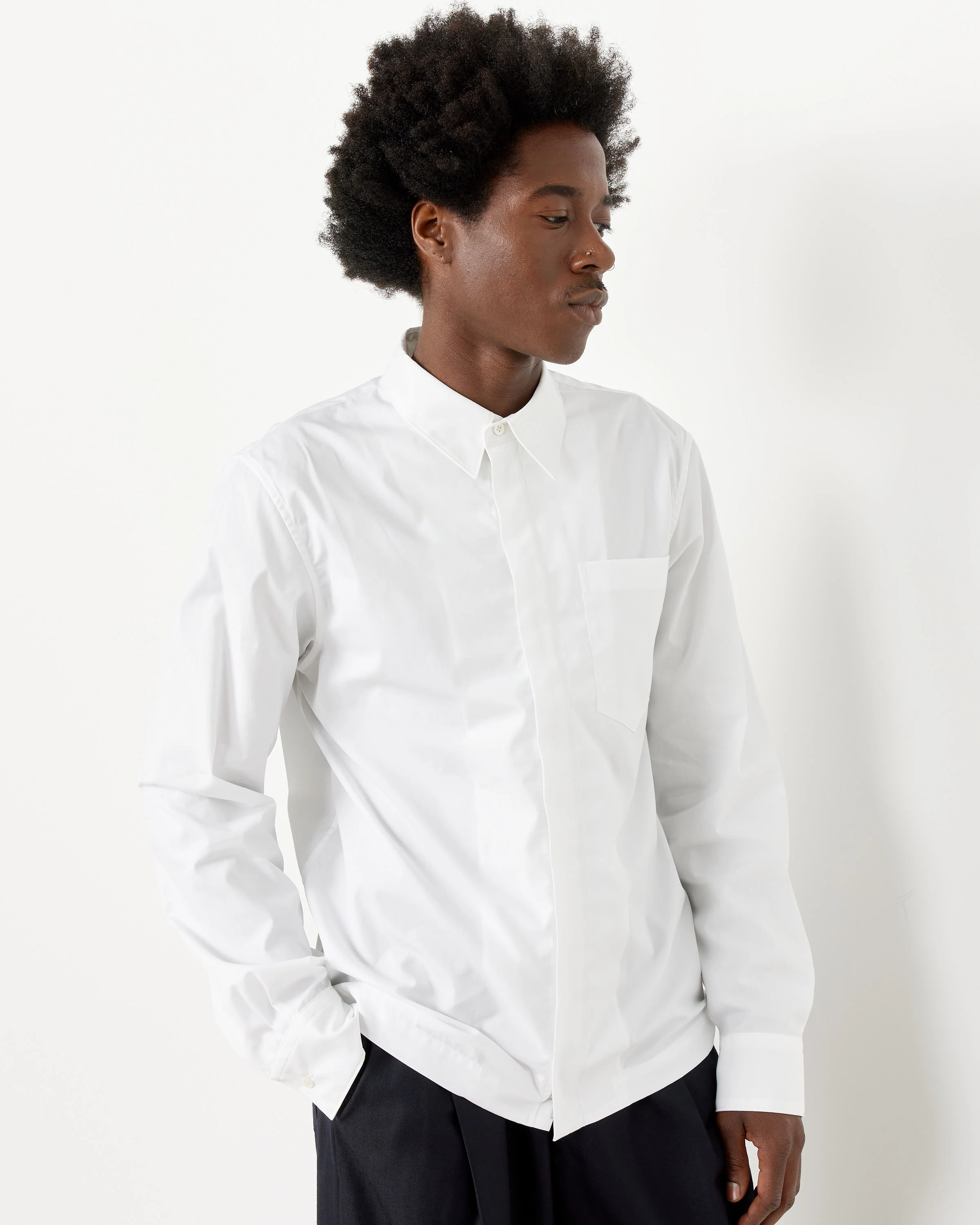 White Zip Shirt - Image 3