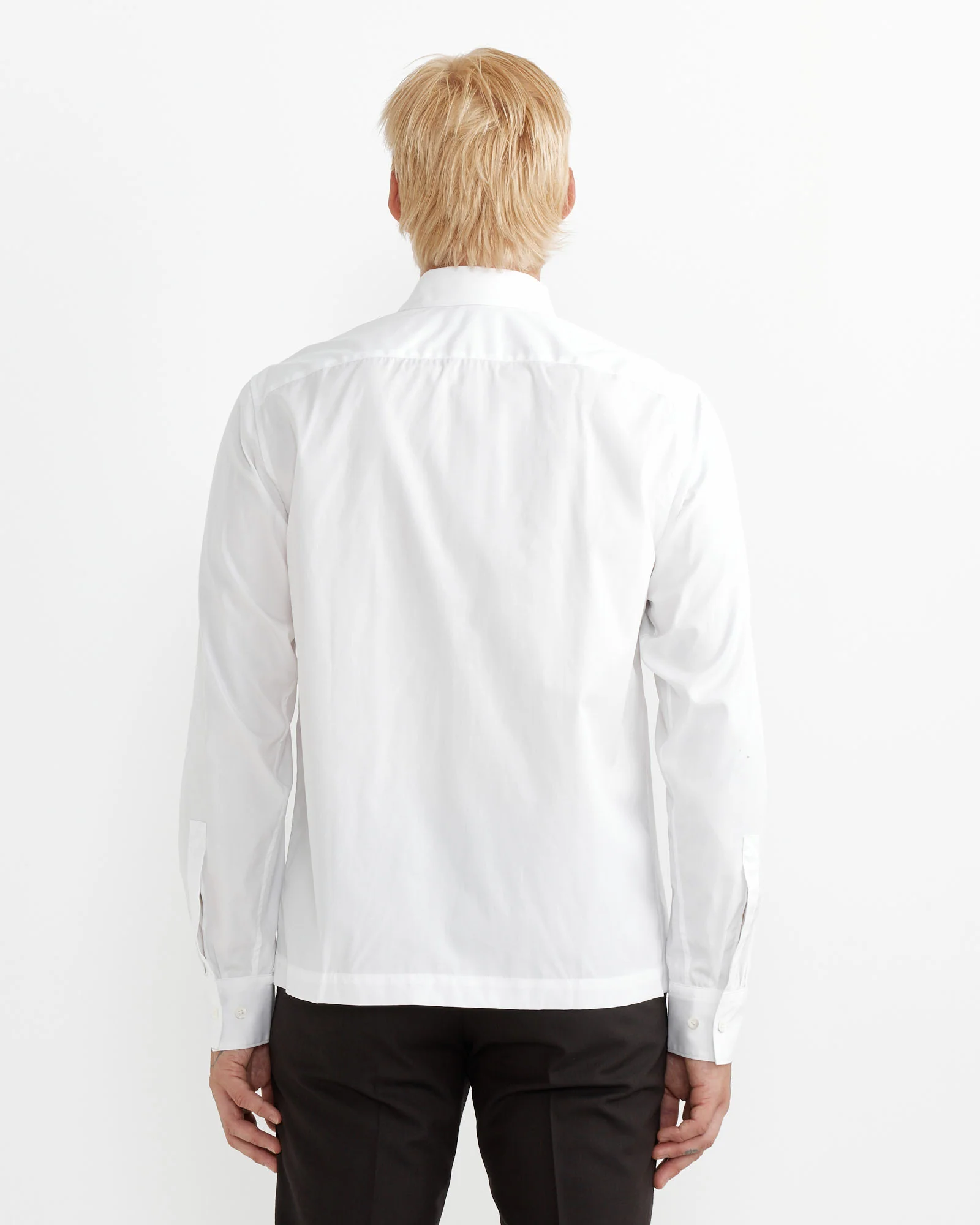 Zip Shirt in White - Image 4