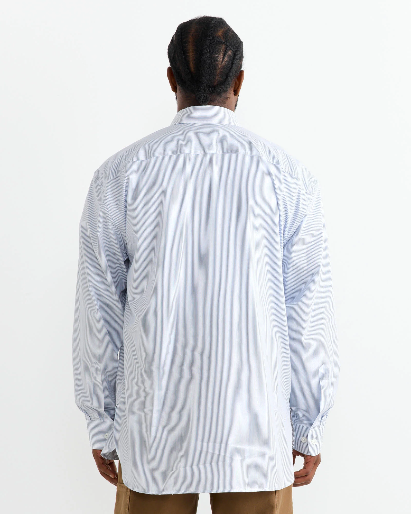 Pinstriped Button-Up Shirt in Desa - Image 4
