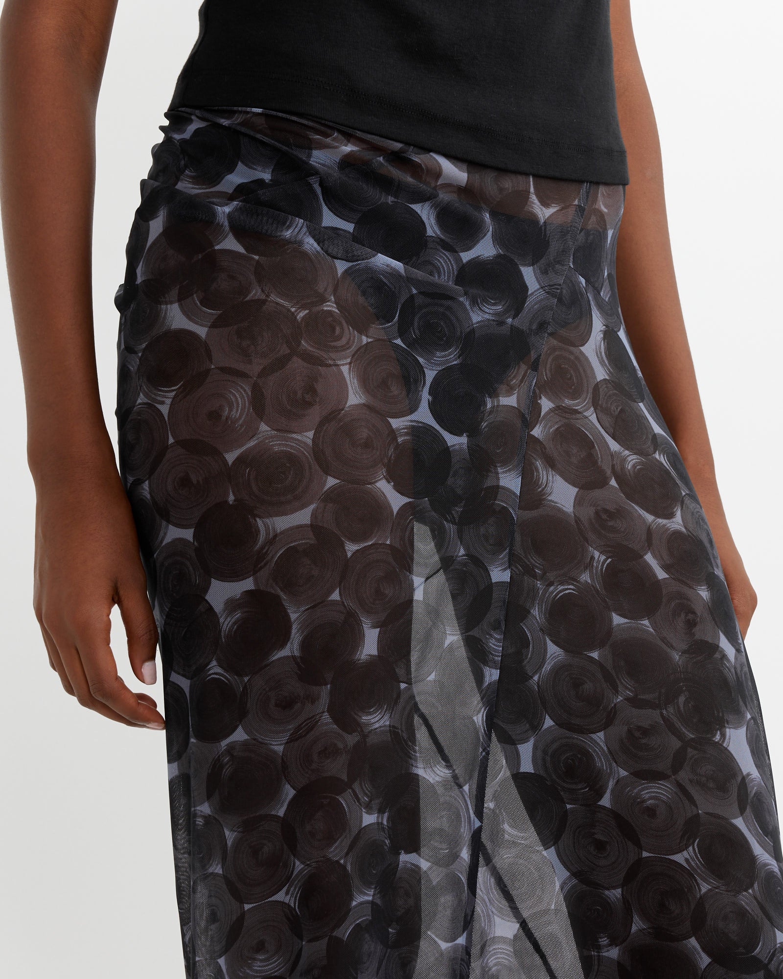 Printed Skirt in Mauve - Image 3