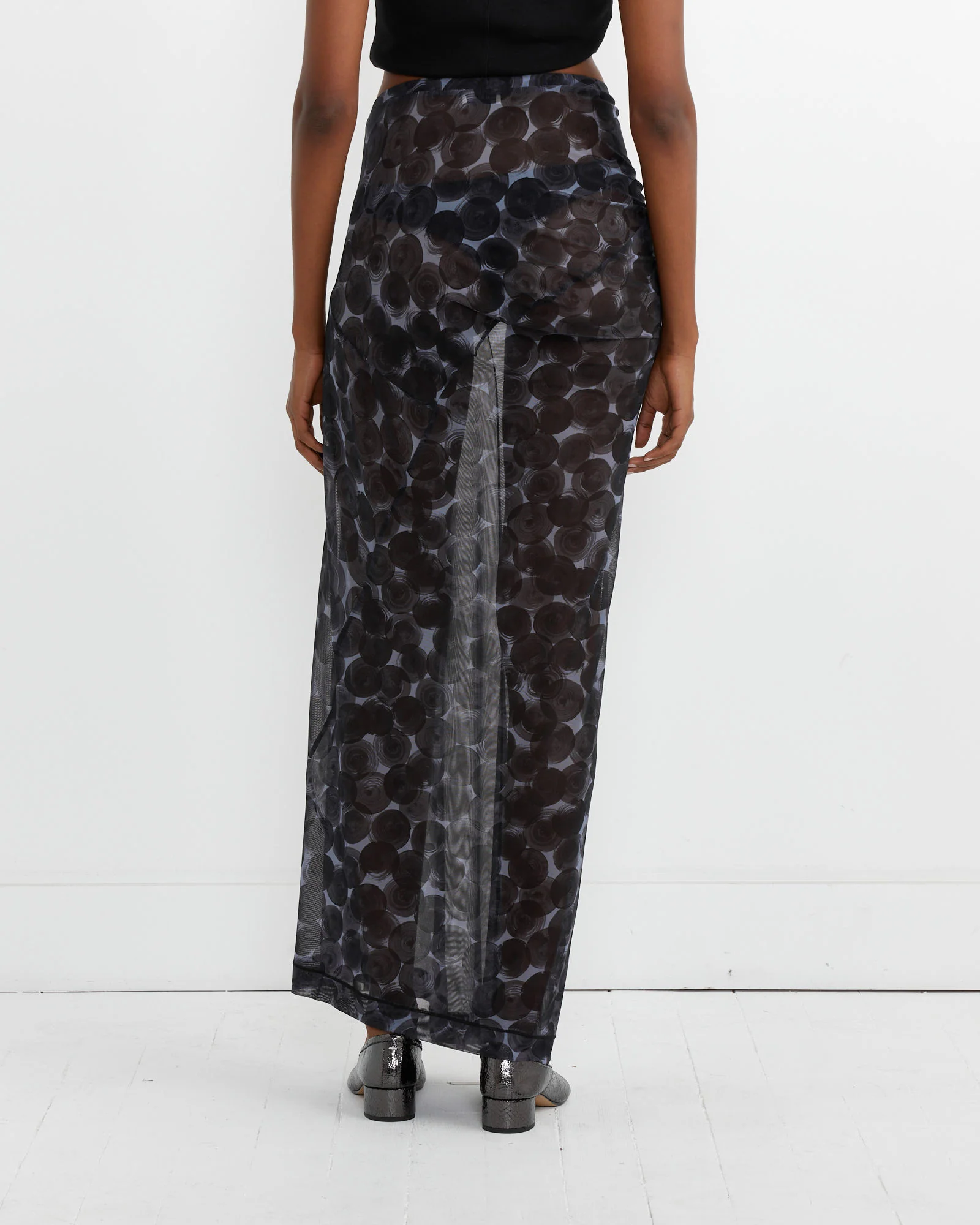 Printed Skirt in Mauve - Image 4